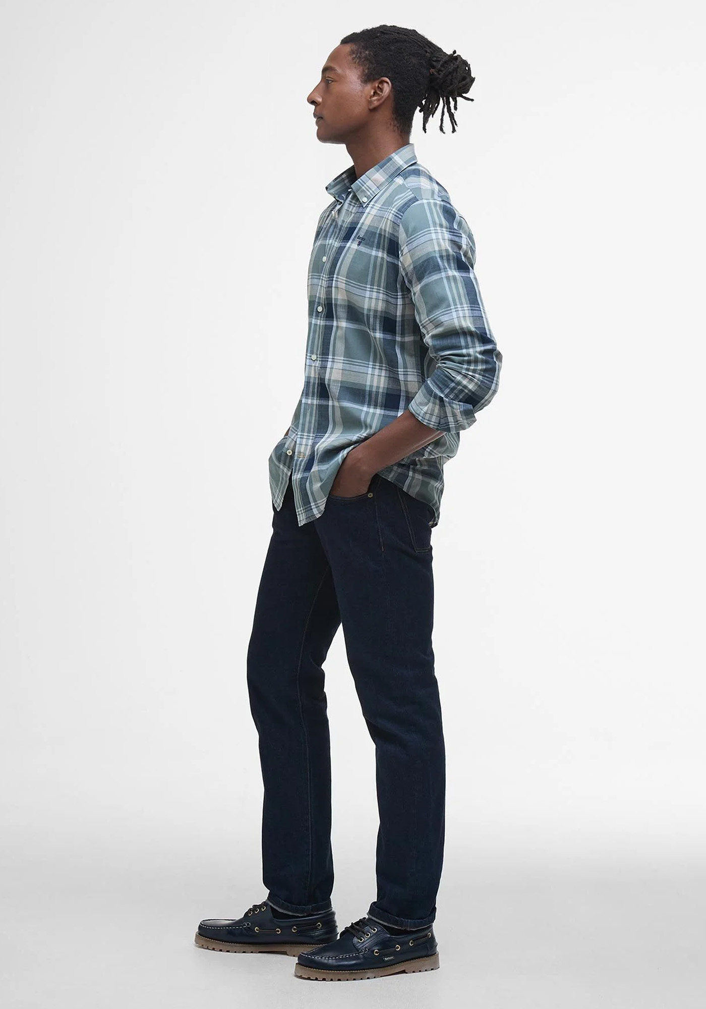 Barbour Πουκάμισο της σειράς Kidd - MSH5295 TE31 Vintage Teal φωτογραφία