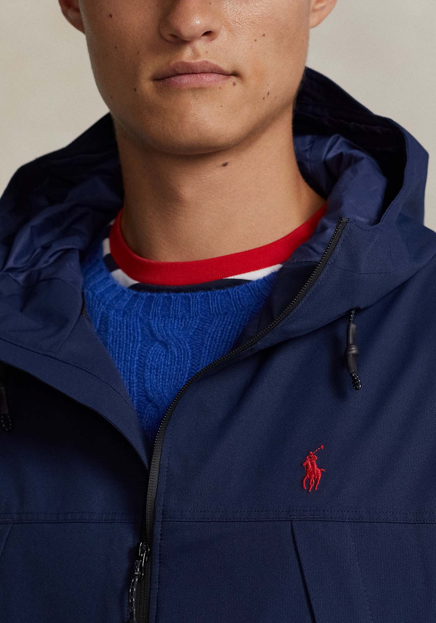 Polo Ralph Lauren Αδιάβροχο Μπουφάν της σειράς Bomber - 710907550 001 Newport Navy φωτογραφία