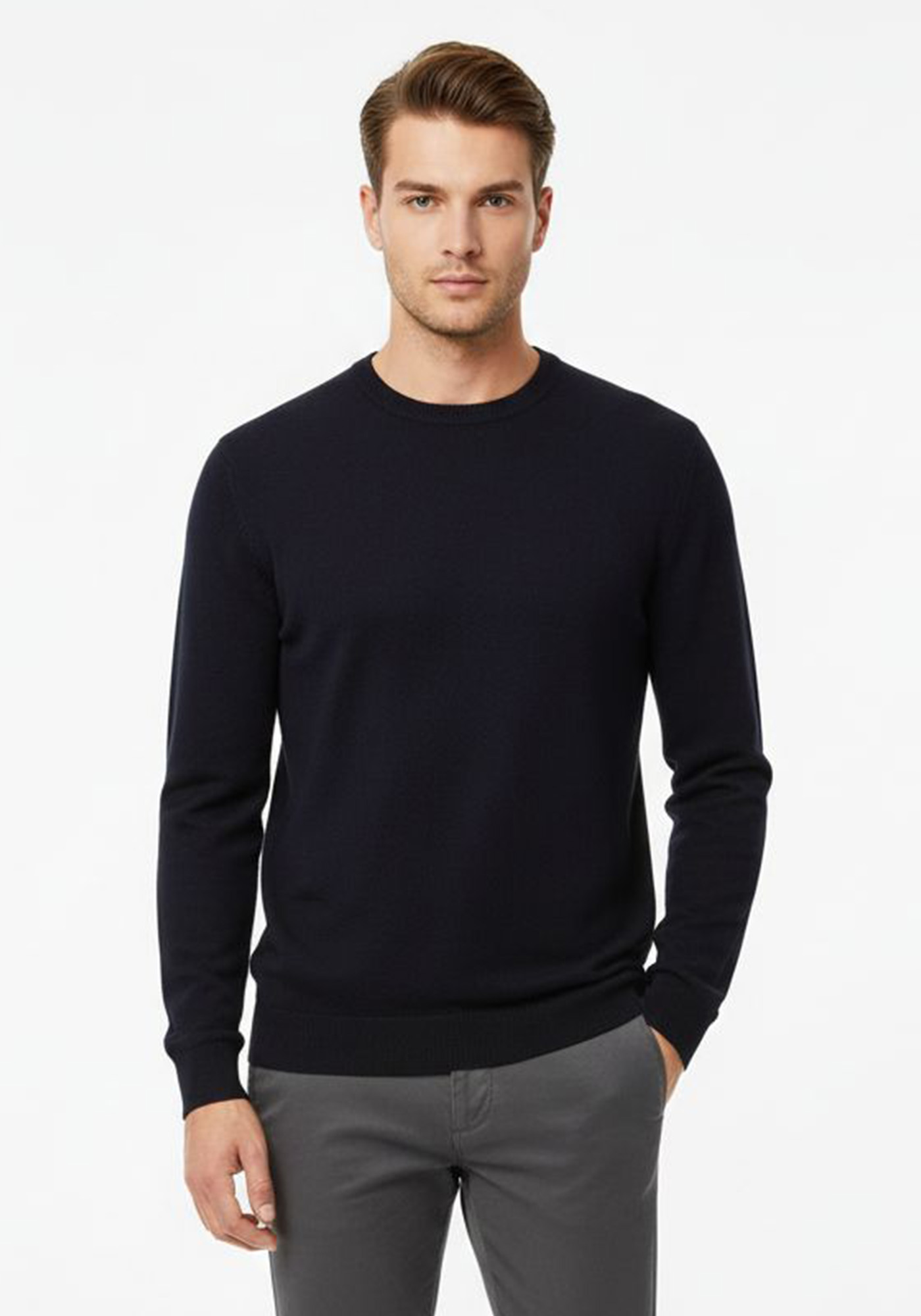 Bugatti Knit Μπλούζα σε Regular γραμμή - 7440 75511 390 Navy
