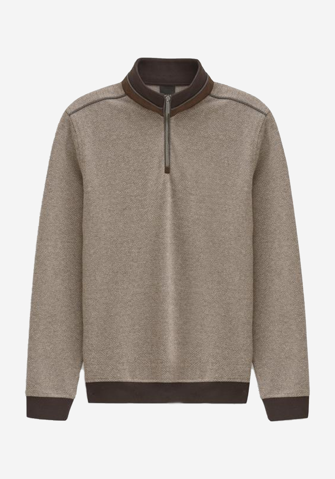 Bugatti Pullover Troyer - 8550 85060D 90 Brown φωτογραφία