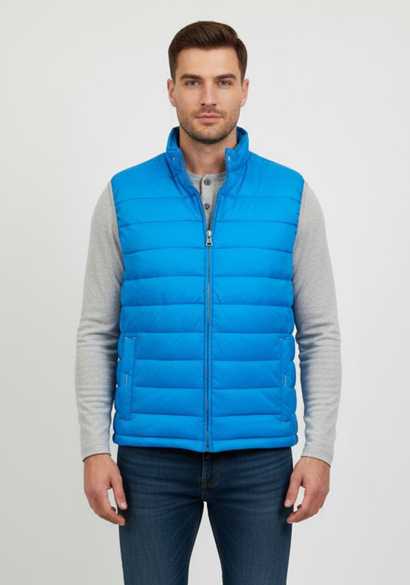 Bugatti Sportswear Αμάνικο Μπουφάν Vest - 170400 19025 45 Light Blue