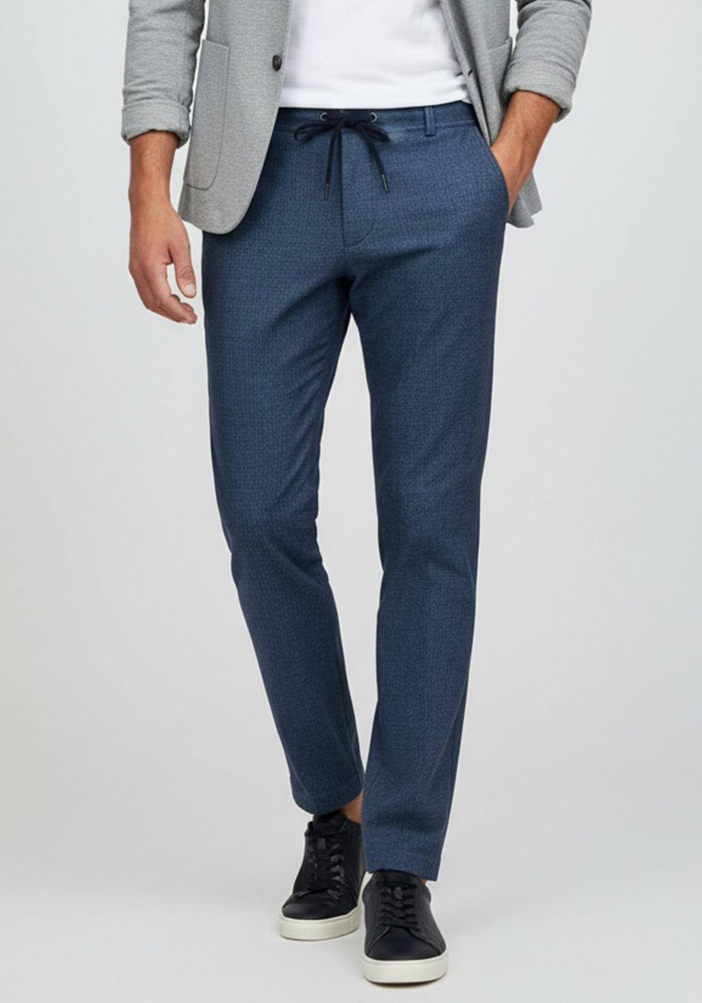 Bugatti Υφασμάτινο Παντελόνι της σειράς Chino - 4036 66883B 360 Blue φωτογραφία