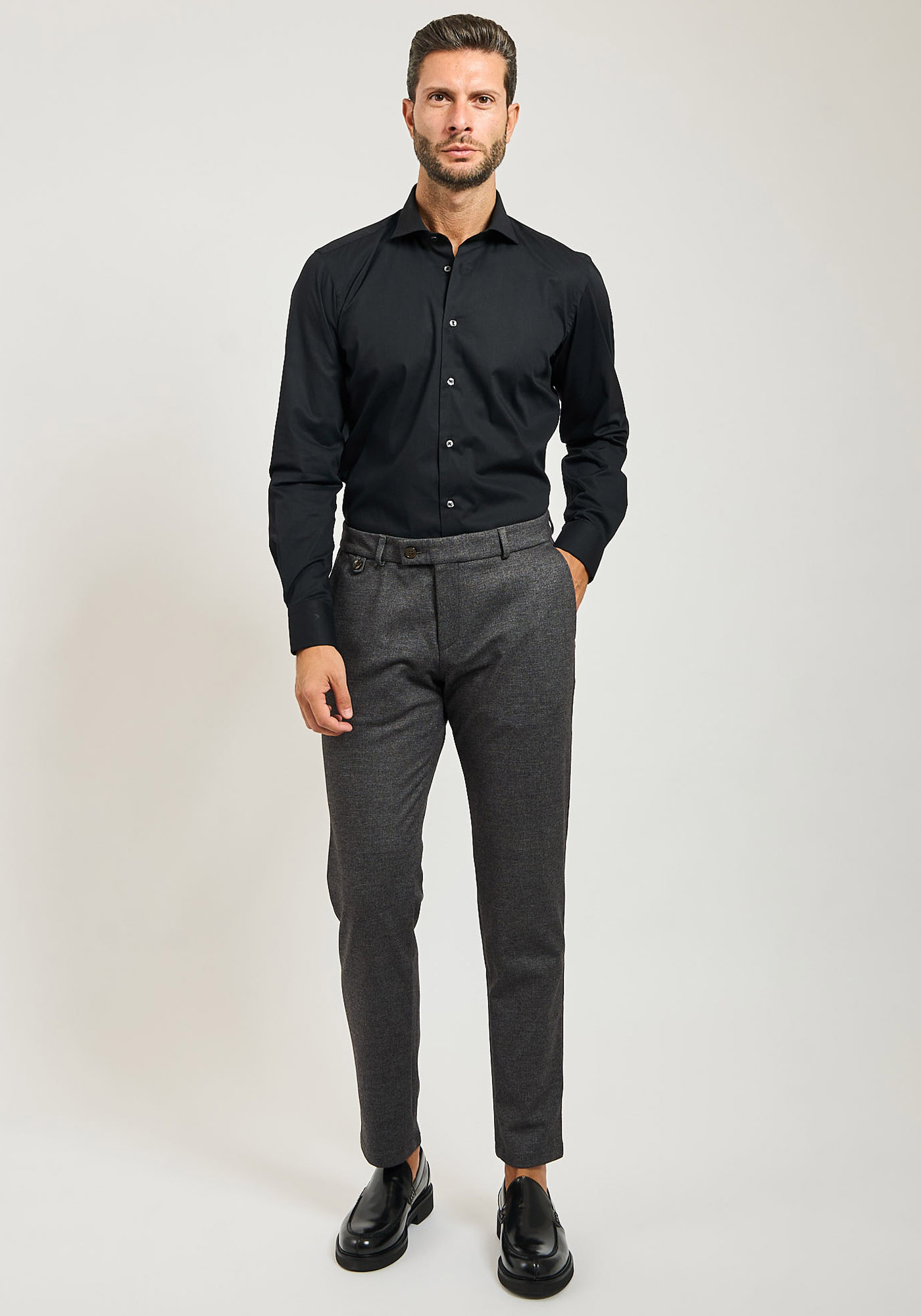 Bugatti Υφασμάτινο Παντελόνι της σειράς Chino - 4096 86844D 80 Grey φωτογραφία