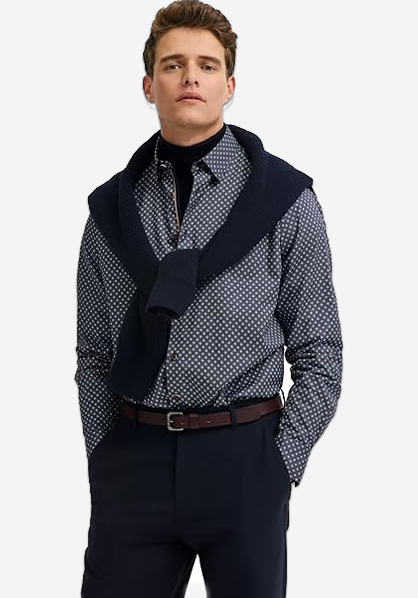 Bugatti Πουκάμισο της σειράς Graphic - 9750 88506D 390 Blue