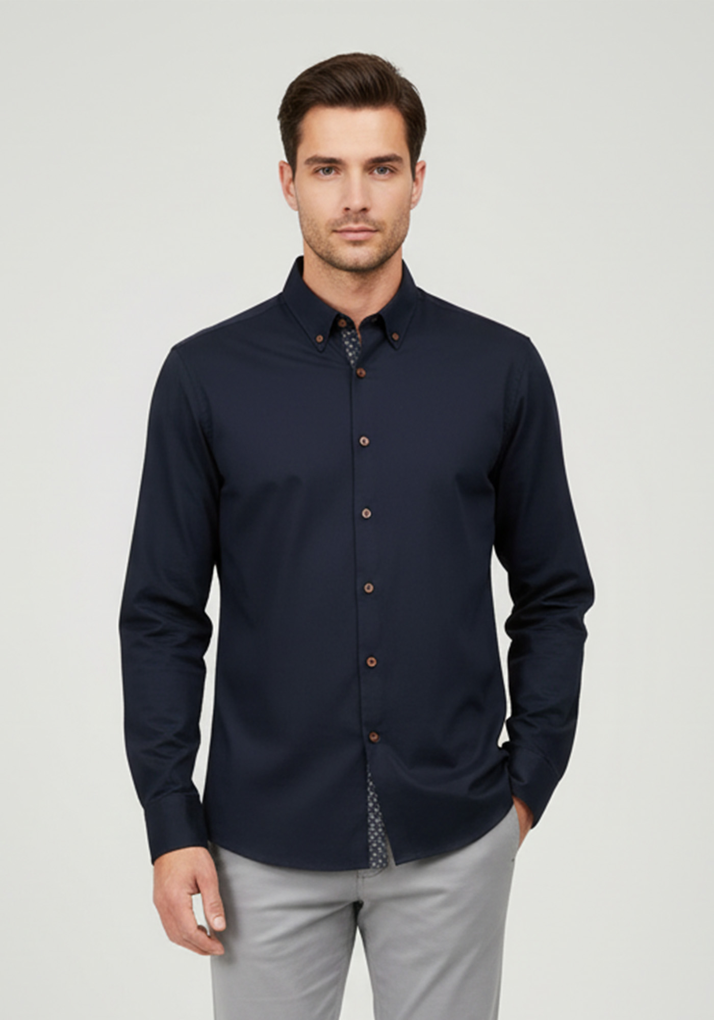 Bugatti Sportswear Bugatti Πουκάμισο της σειράς Graphic - 9750 88507D 390 Blue