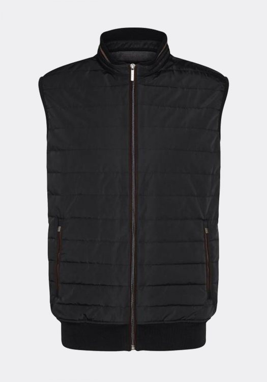 Bugatti Αμάνικο της σειράς Sweat Vest - 8800 25052 280 Dark Grey