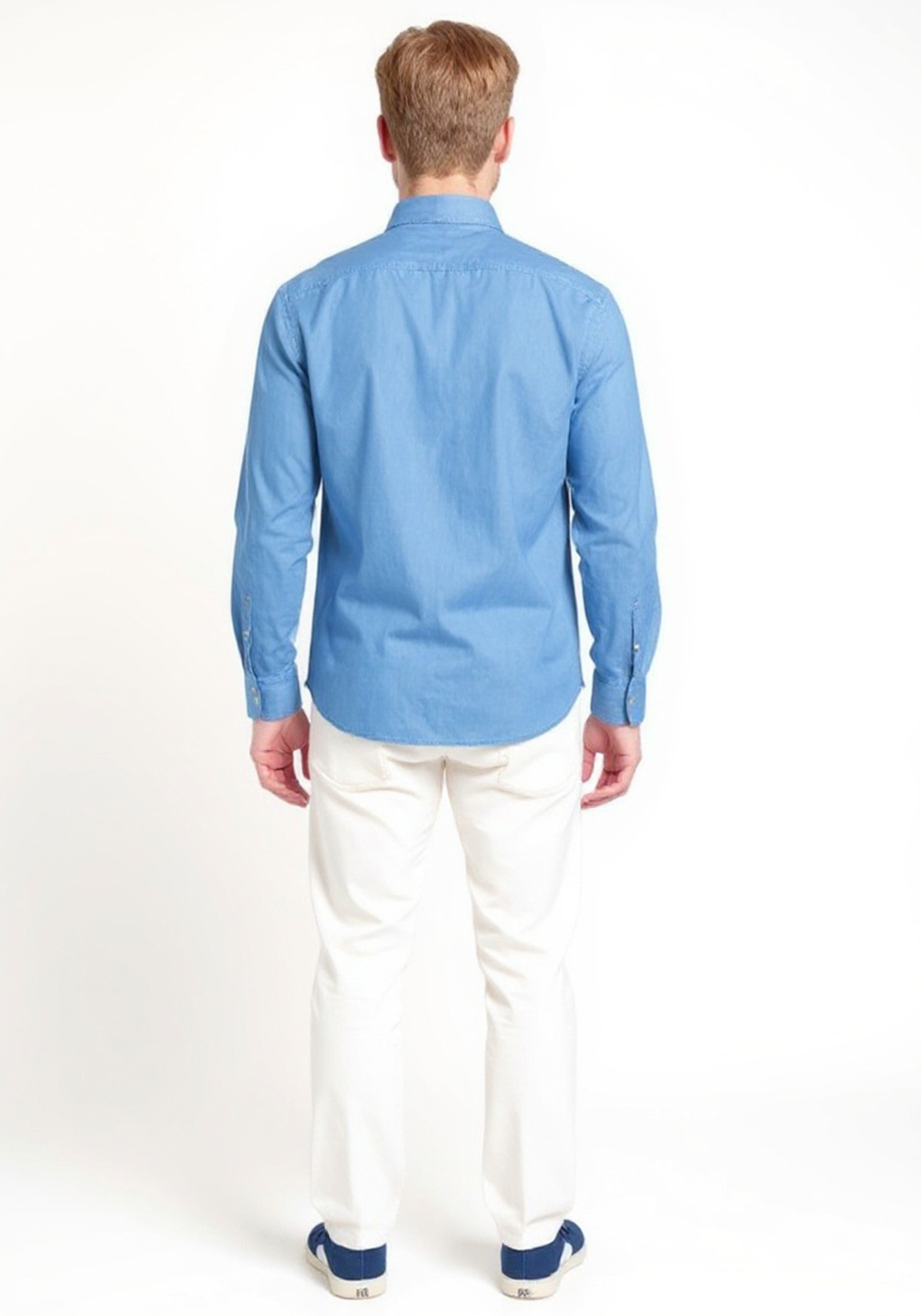 Bugatti Λινό Πουκάμισο της σειράς Kent - 9150 78540 320 Ciel