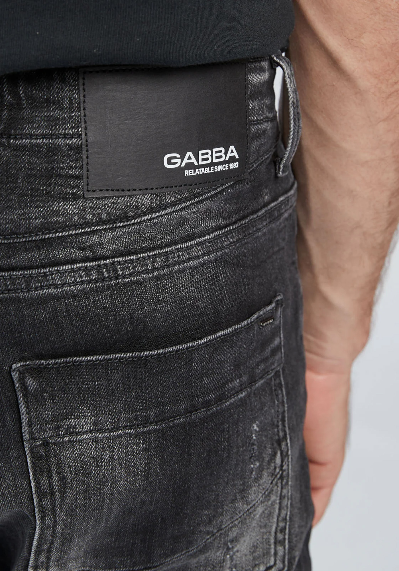 GABBA Jean Παντελόνι της σειράς Bust Baggy - 10719 9990 Denim Black φωτογραφία