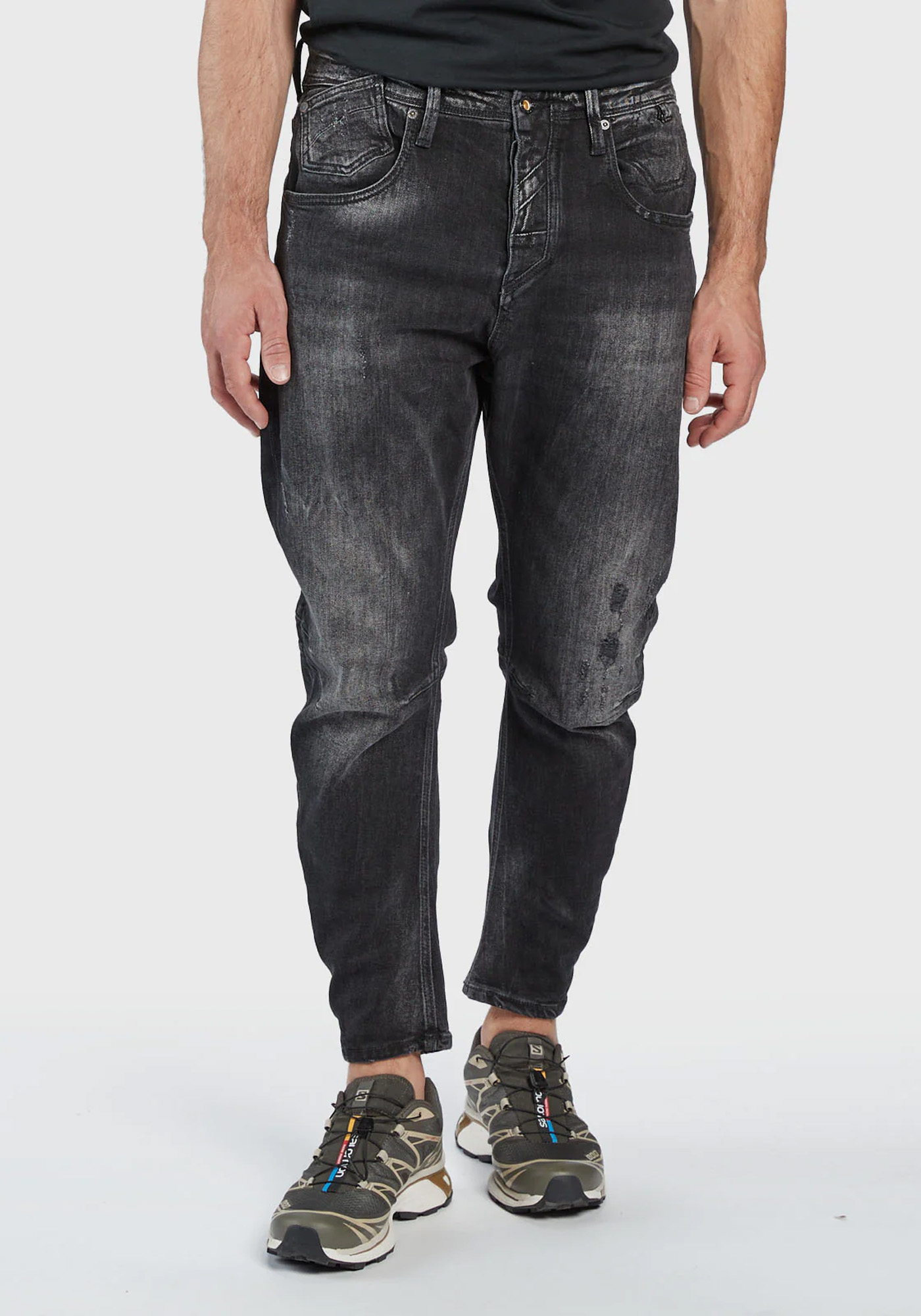 Gabba GABBA Jean Παντελόνι της σειράς Bust Baggy - 10719 9990 Denim Black