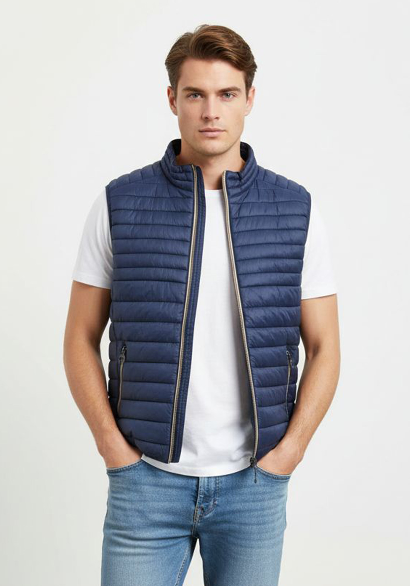 CALAMAR Aμάνικο Μπουφάν της σειράς Pin Point - 160500 3Q73 41 Navy