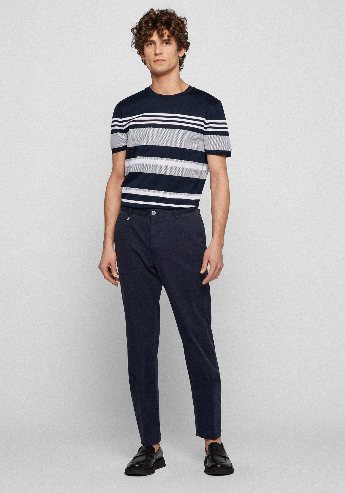 BOSS Υφασμάτινο Παντελόνι της σειράς C Genius W222 - 50468850 404 Dark Blue