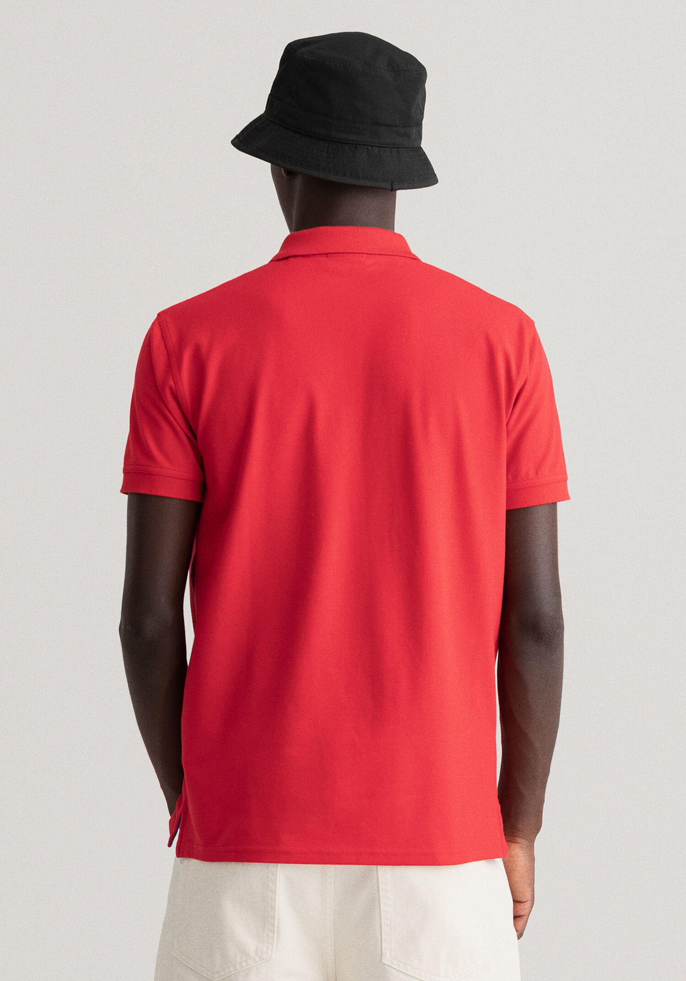 Gant Piqué Polo Μπλούζα της σειράς Contrast Collar - 2052003 620 Bright Red φωτογραφία