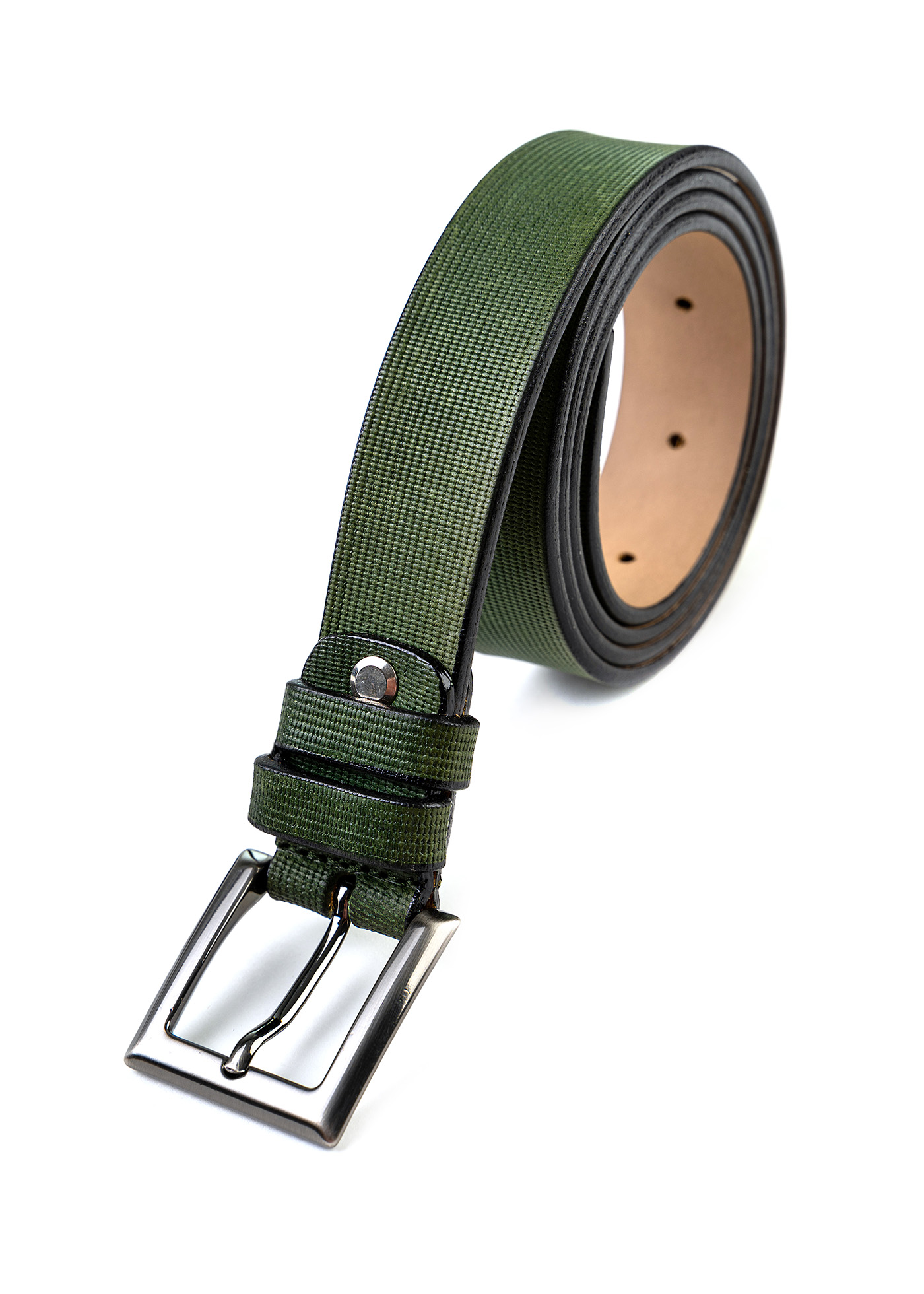 Fragosto Leather Belt - CL3018 Green