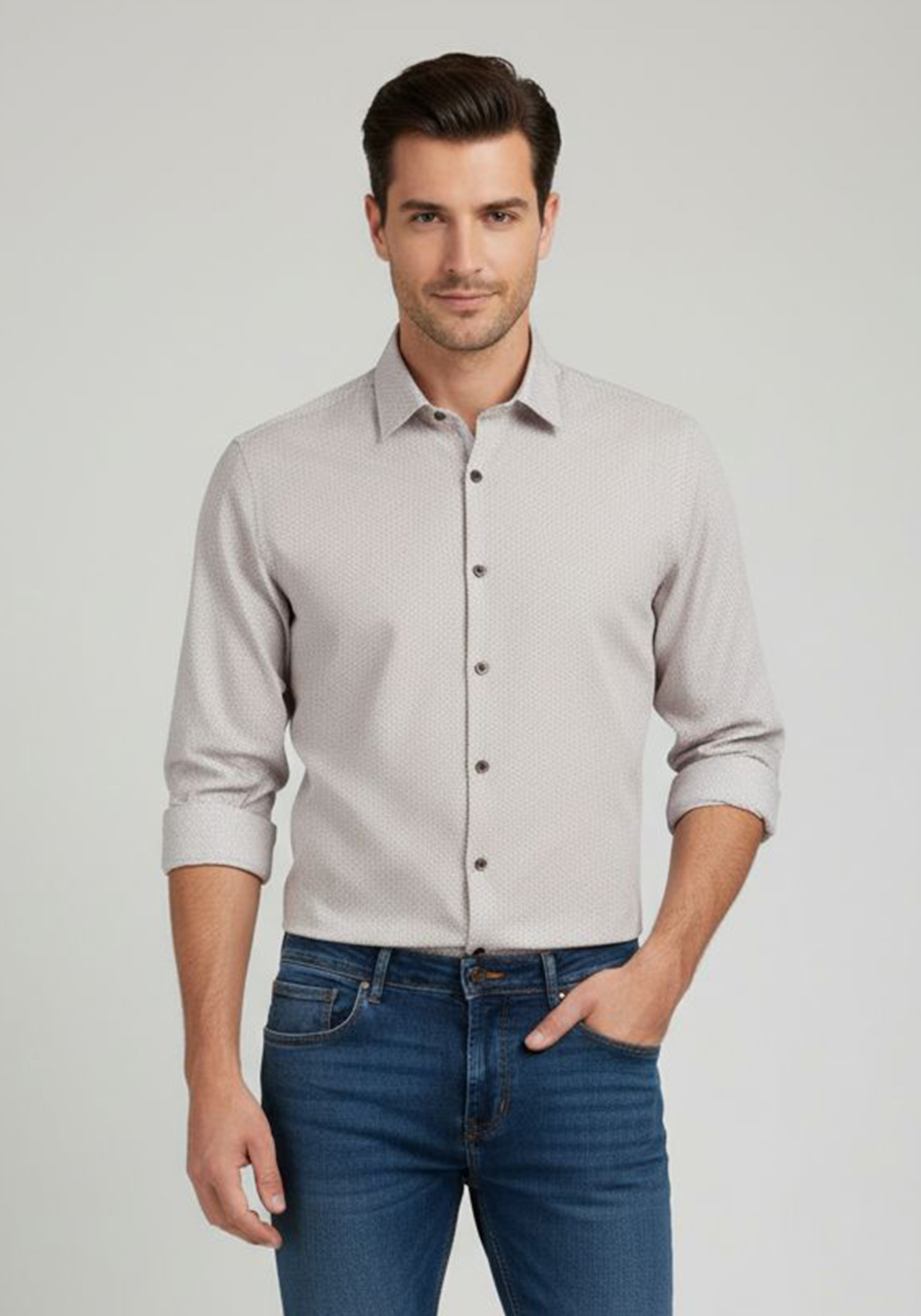 Daniel Hechter Πουκάμισο της σειράς Kent - 60109 122500 450 Cognac