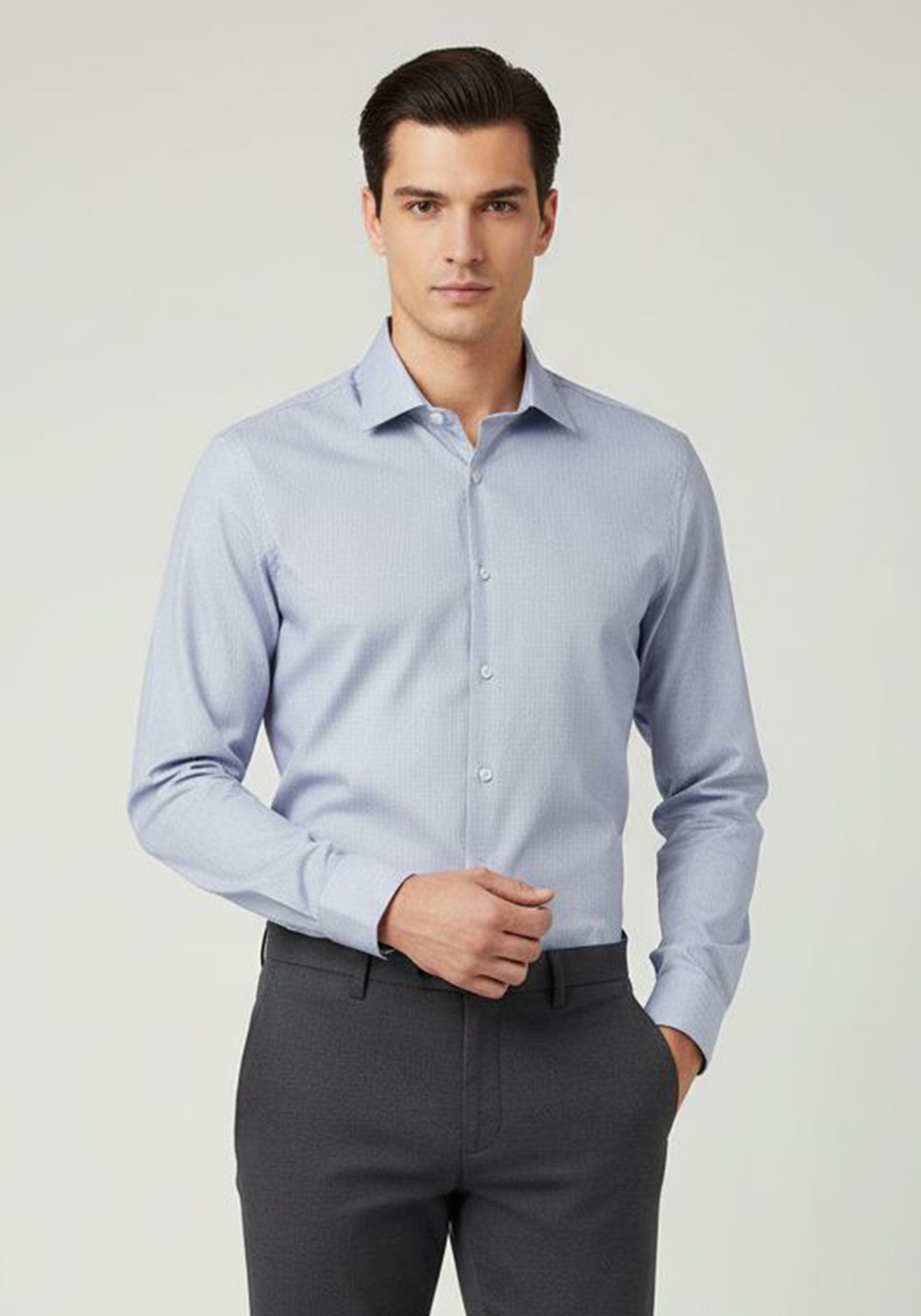 Daniel Hechter Πουκάμισο της σειράς Kent - 60203 132506 630 Sky Blue