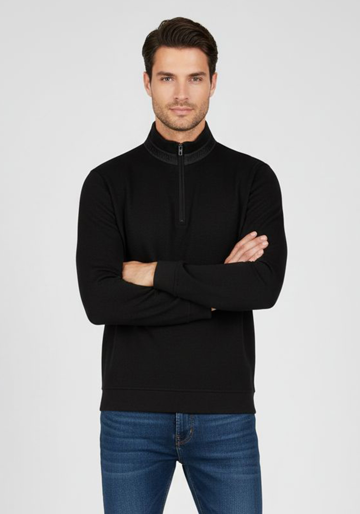 Daniel Hechter Πλεκτή μπλούζα της σειράς Troyer - 70024 152934 990 Black