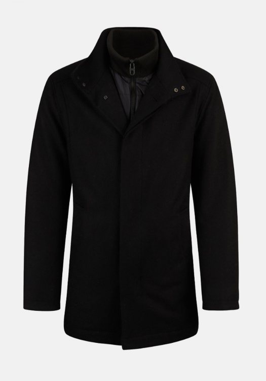 Daniel Hechter Ημί Παλτό της σειράς Hybrid - 50124 122270 990 Black φωτογραφία