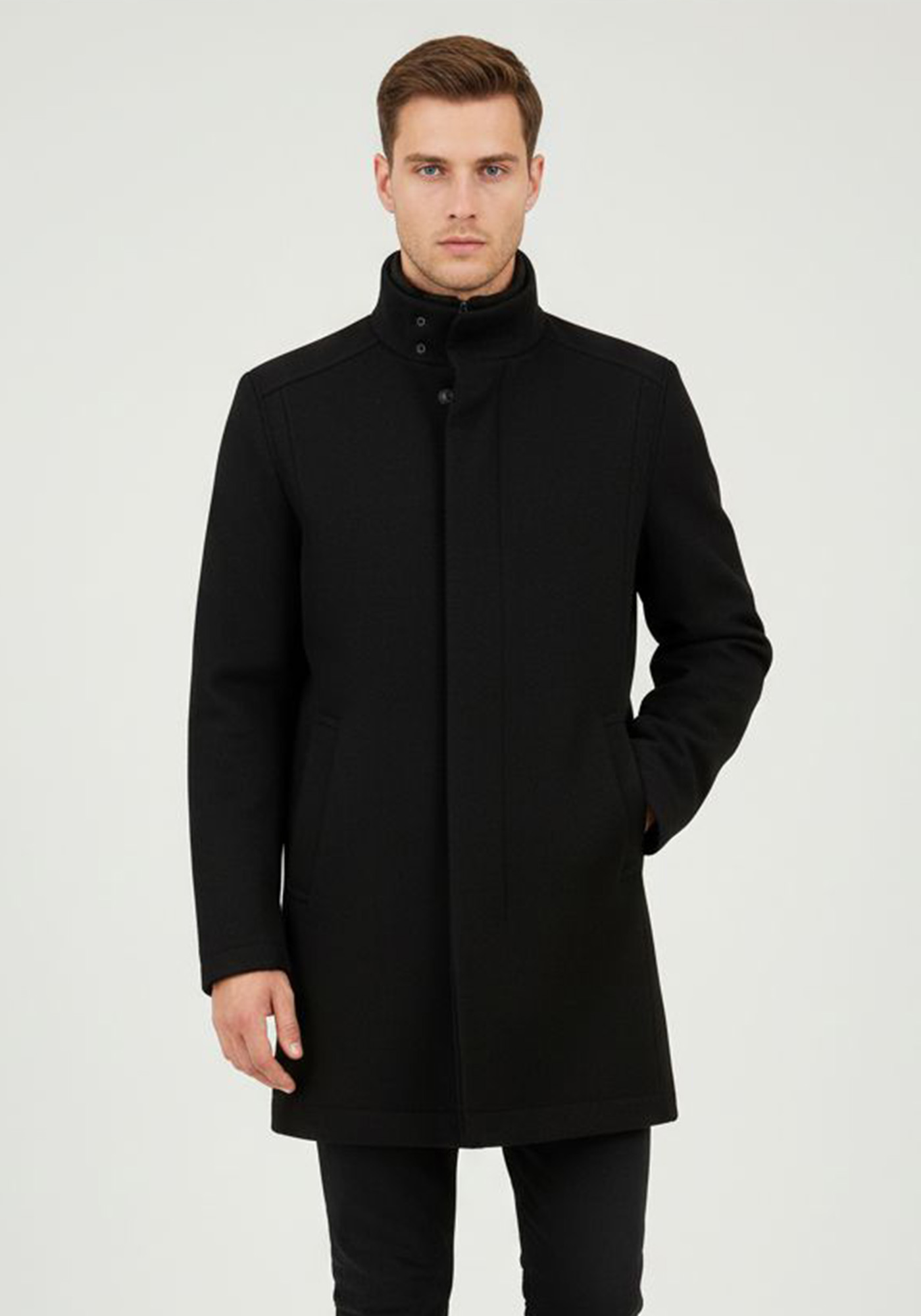 Daniel Hechter Ημί Παλτό της σειράς Hybrid - 50124 122270 990 Black φωτογραφία