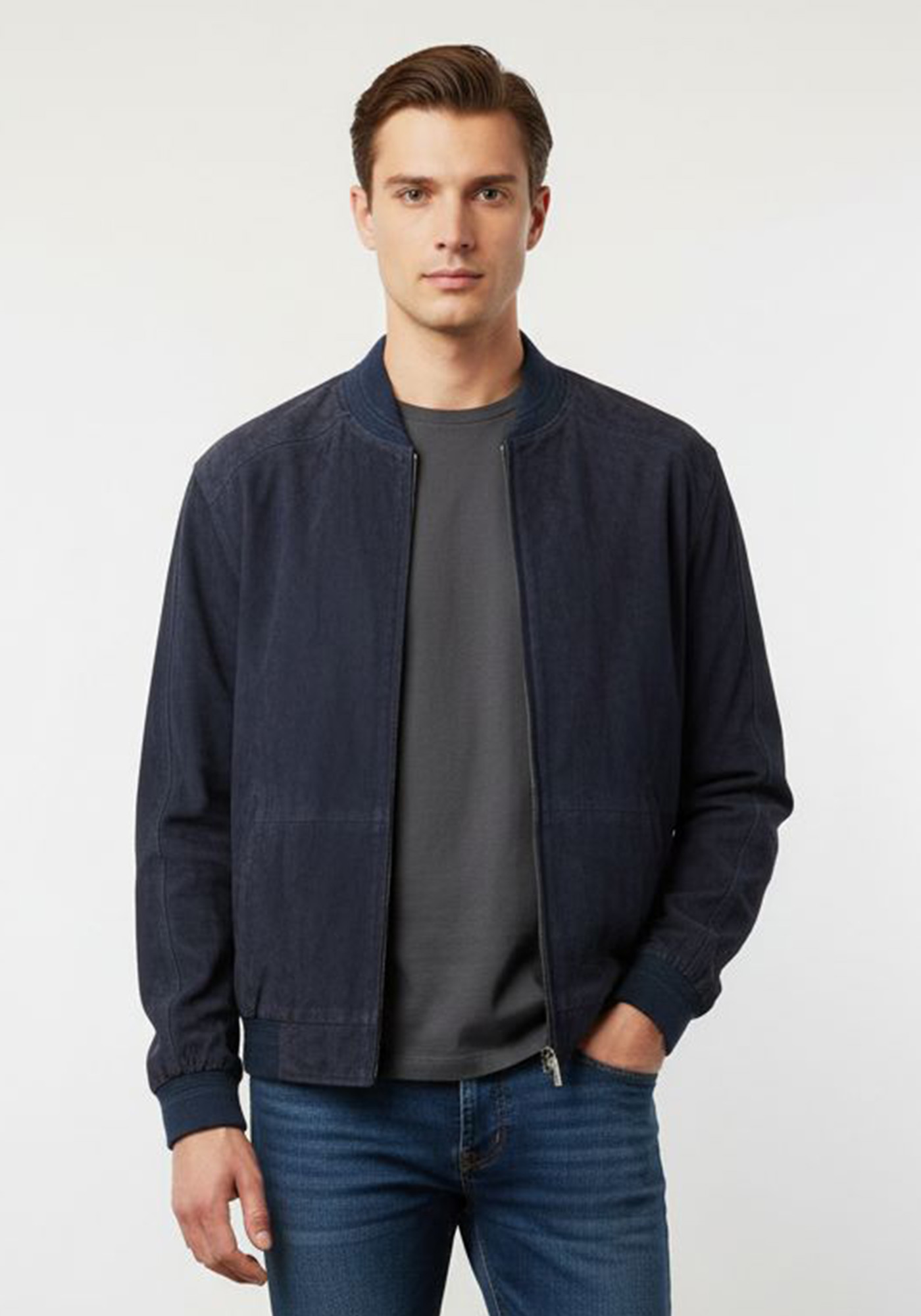 Daniel Montellassi Suede Μπουφάν της σειράς Bomber - DanielMont Blue