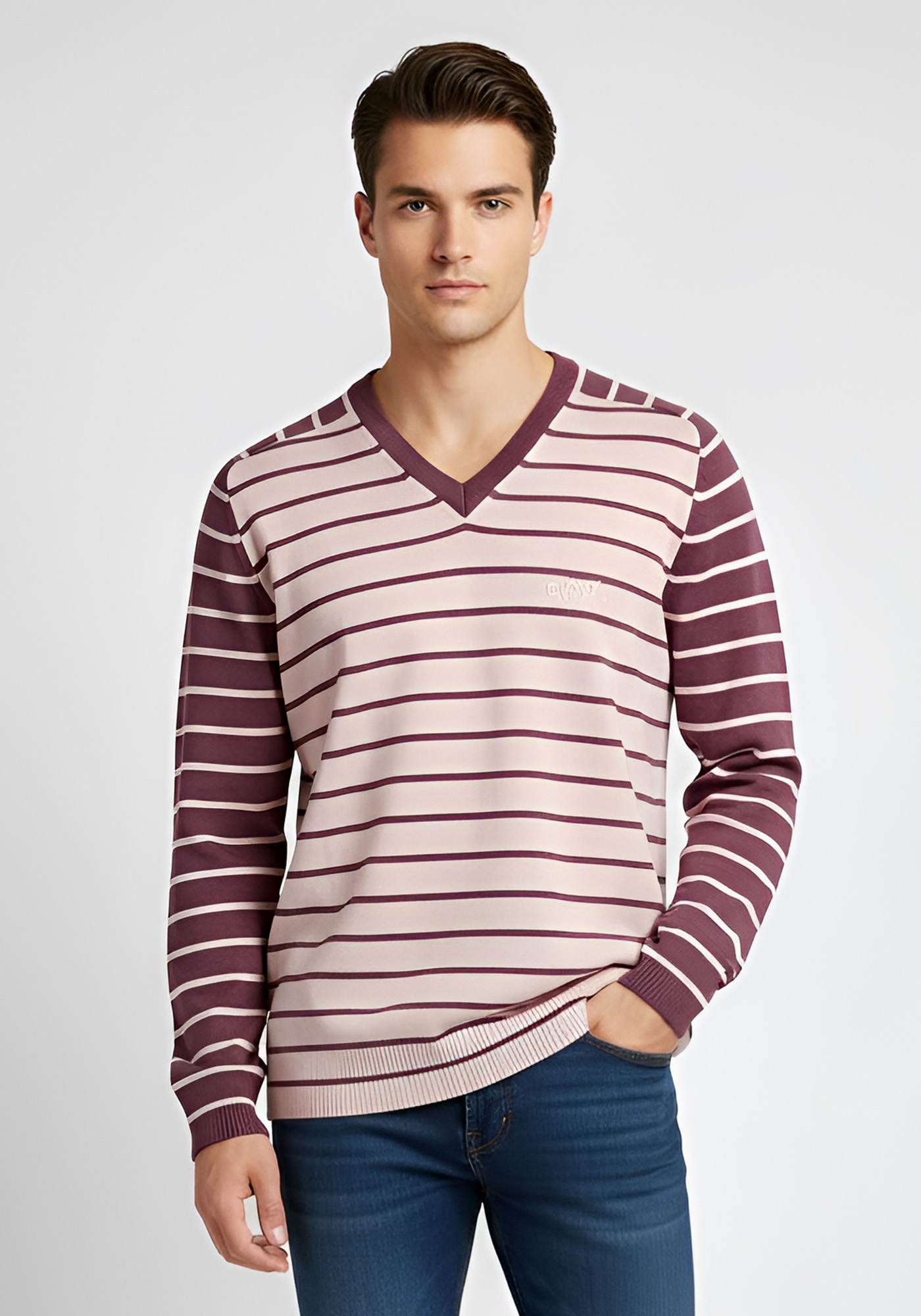 Donna Karan Donna Karan Pullover της σειράς V Neck - E2S088FM Orchid