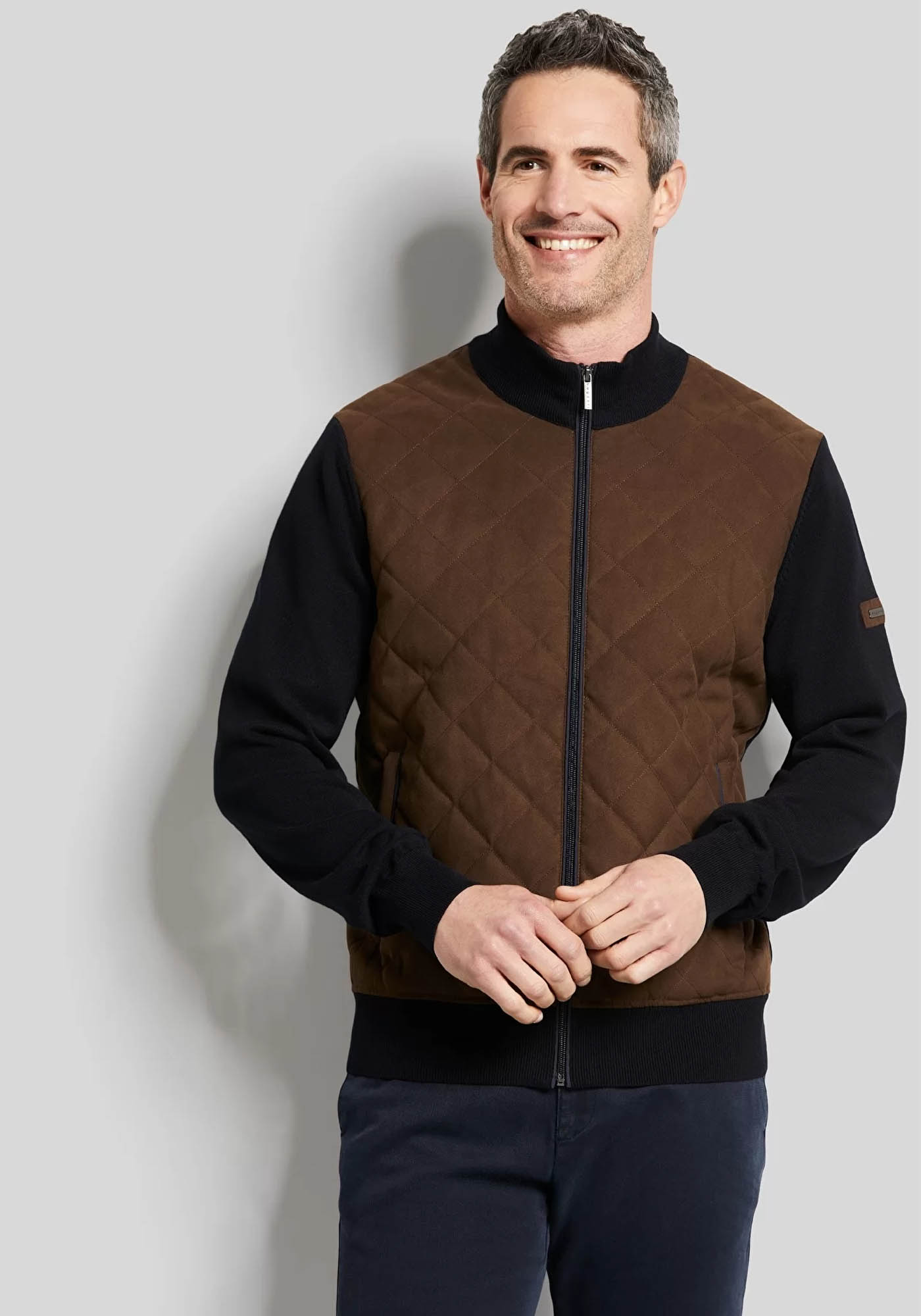 Bugatti Sportswear Bugatti Hybrid Ζακέτα της σειράς Downtouch - 7600 45551 80 Navy Brown