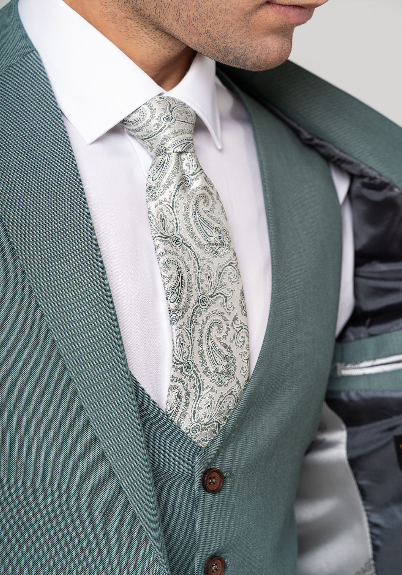 Men's Suits Fragosto Green
