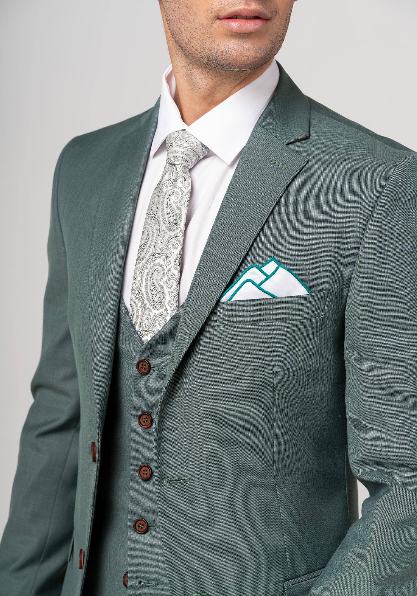 Men's Suits Fragosto Green