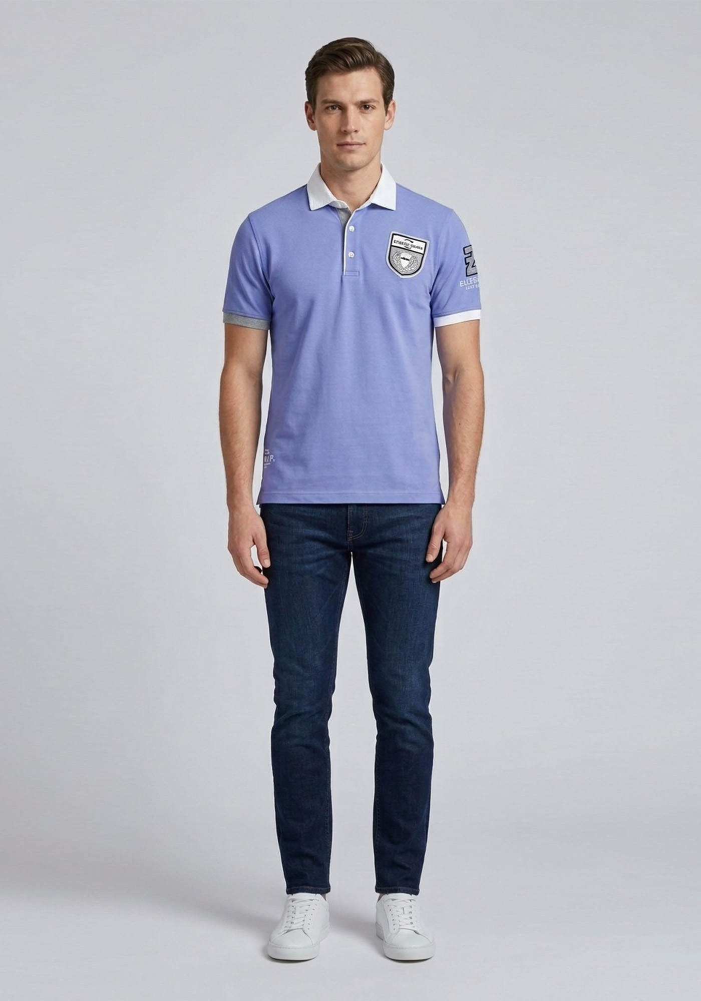 Etiqueta Negra Polo Μπλούζα Graph- 10E8100H0113181 5025 Levanda φωτογραφία