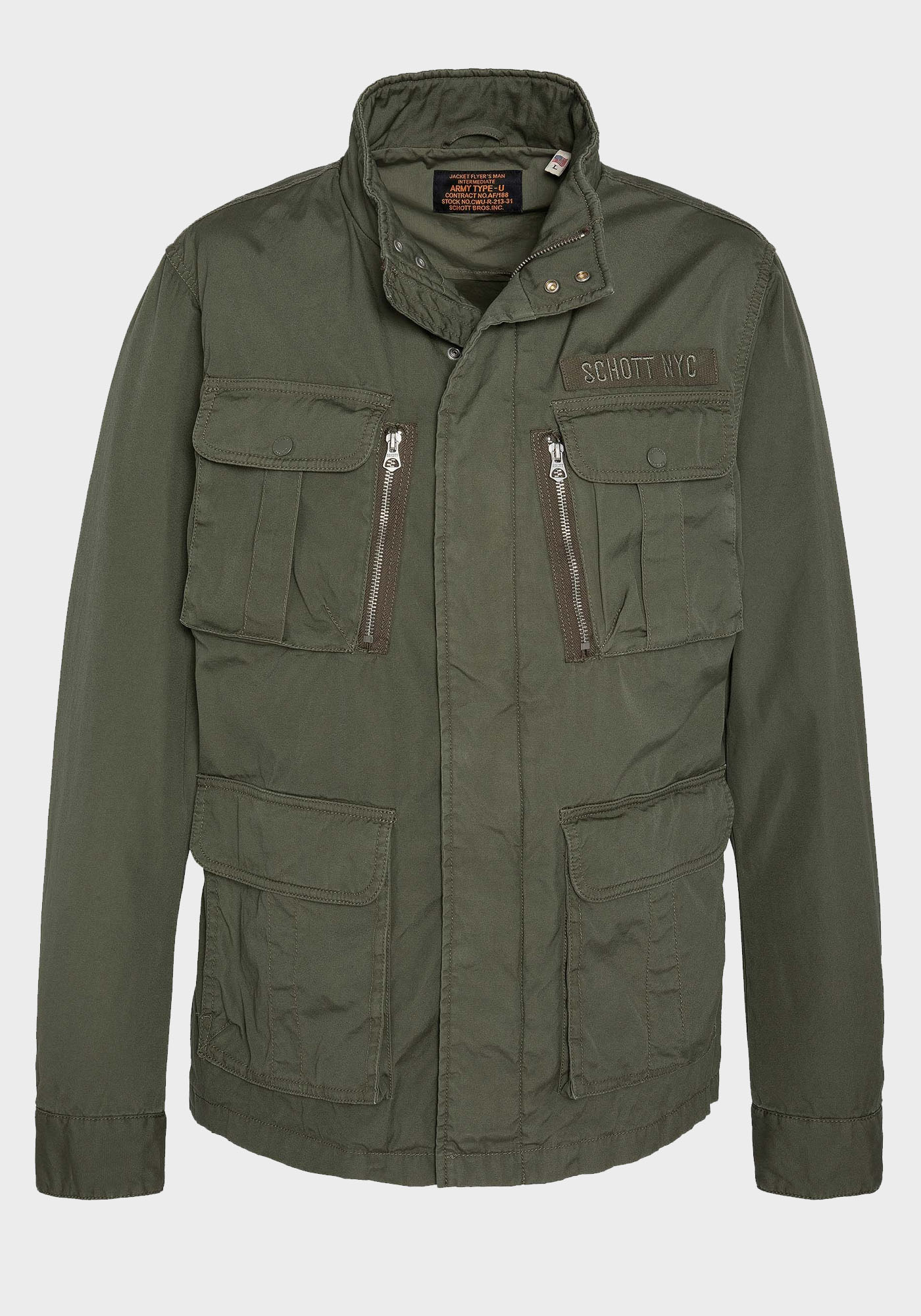 Schott N.Y.C Καλοκαιρινό Jacket της σειράς Field jacket M1941X Khaki