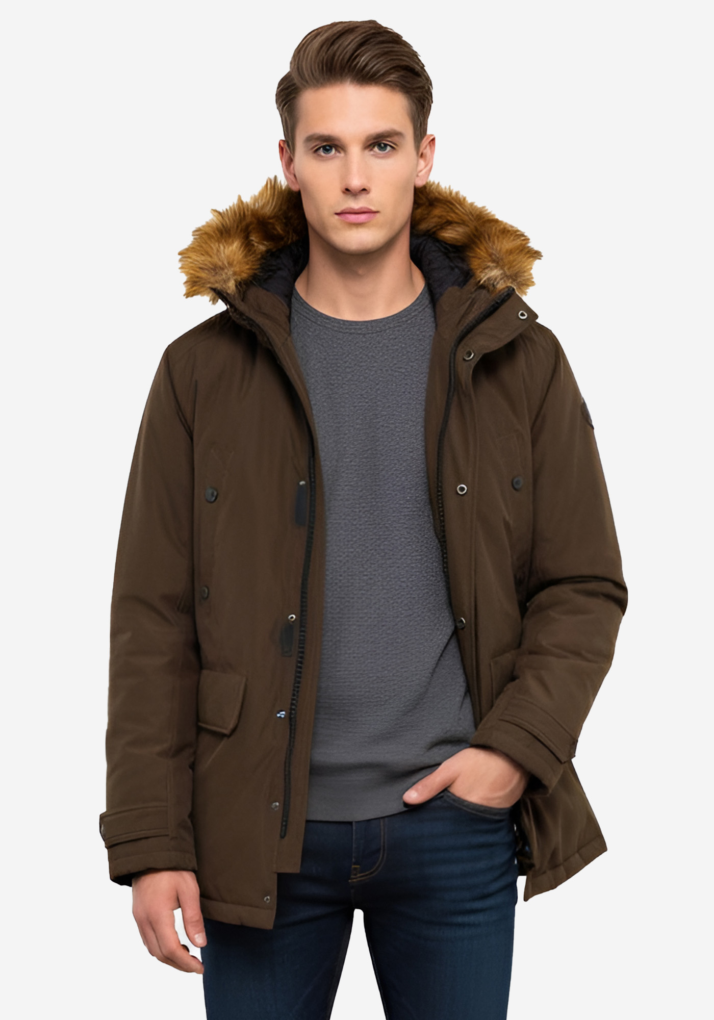 Finnmark Ανδρικό Μπουφάν Domba 5 - 15025 Brown