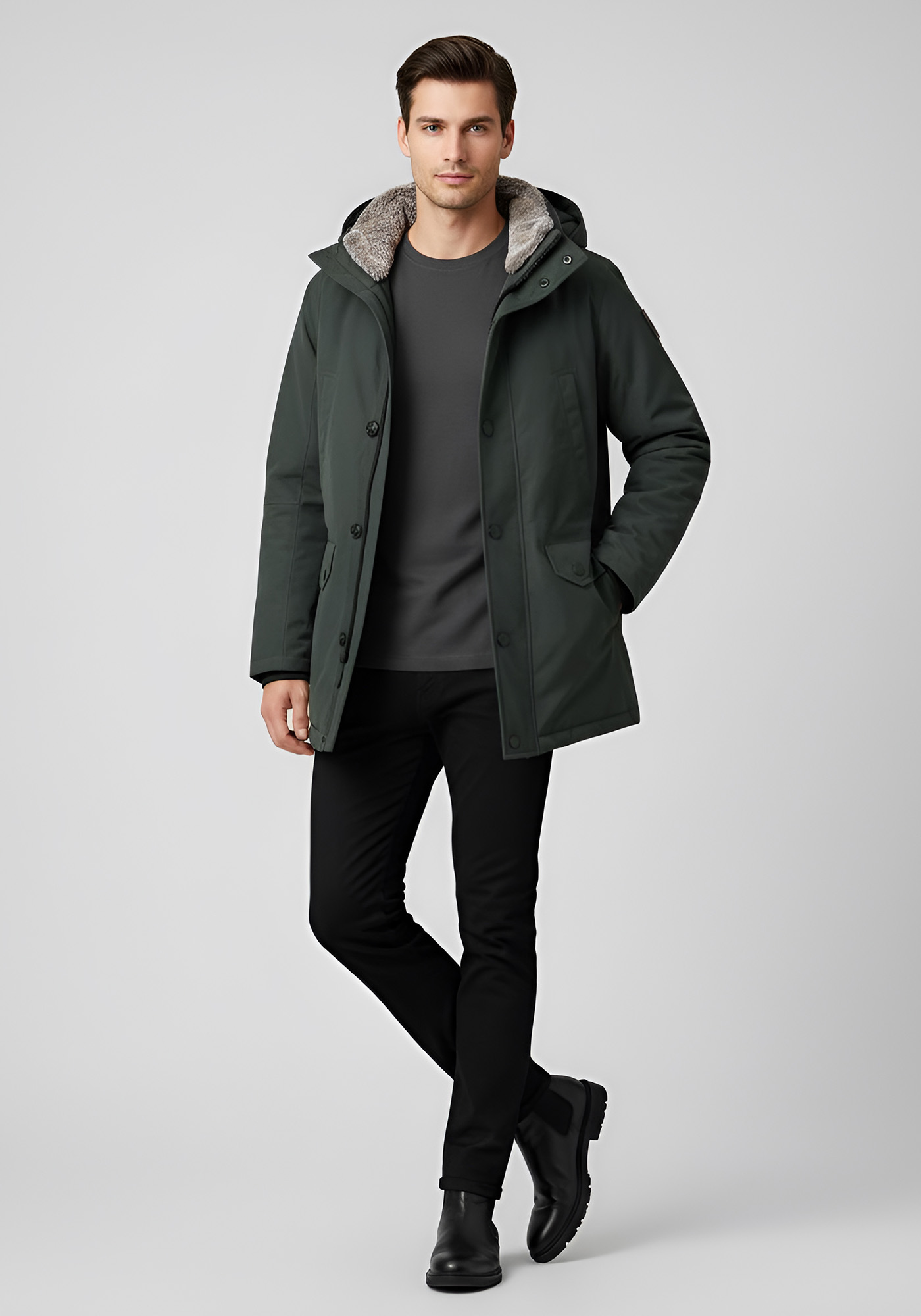 Finnmark Finnmark Μπουφάν της σειράς Pose - 25595 604 Olive