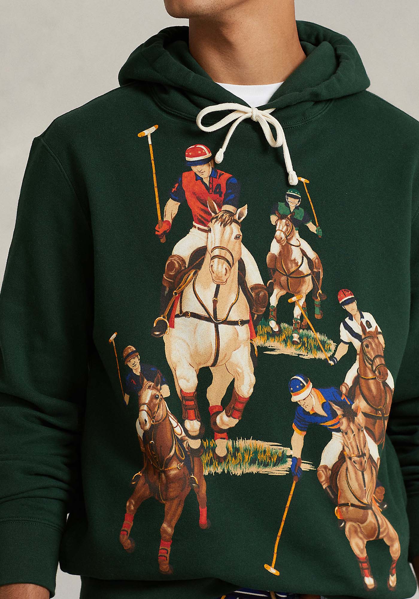 Polo Ralph Lauren Hoodie της σειράς Five Horsemen - 710880821 001 Green