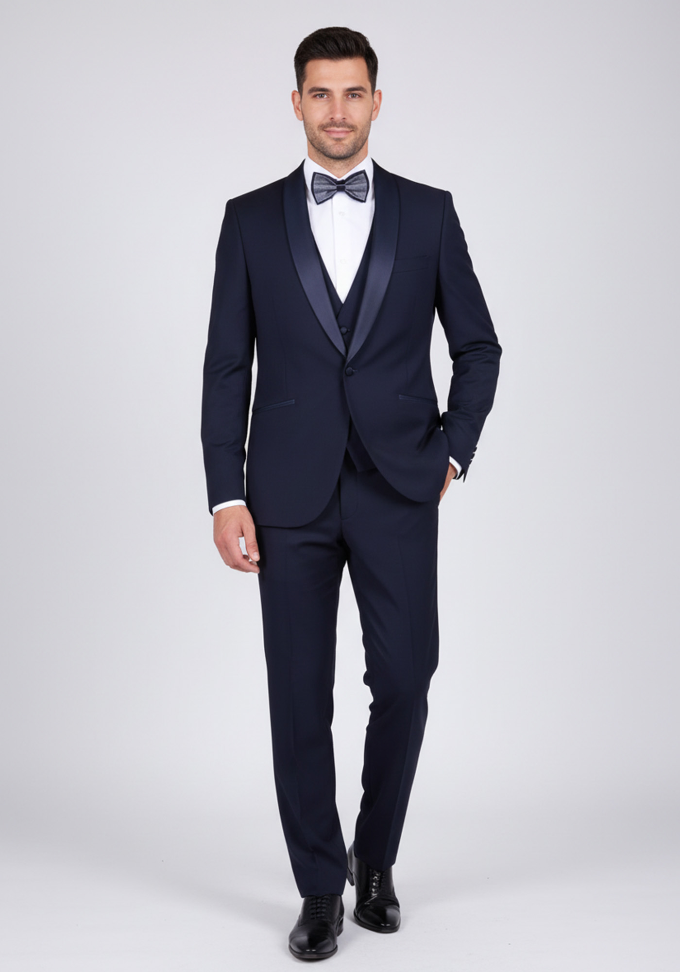 Fragosto 2 Pieces Κοστούμι της σειράς Tuxedo - Dark Navy