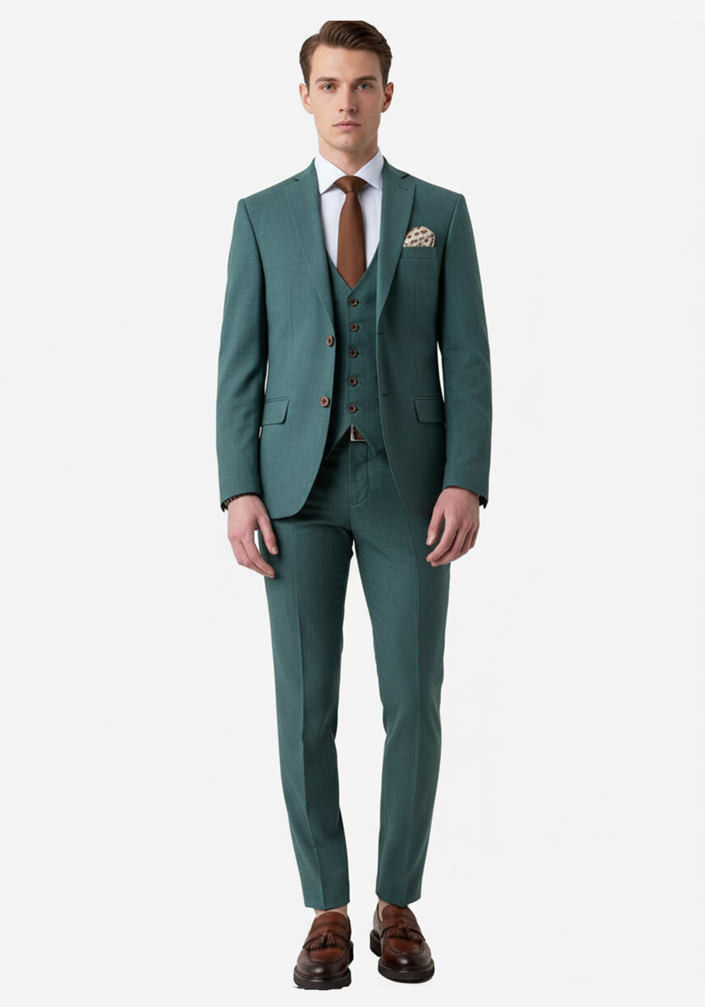 Fragosto 3 Pieces Κοστούμι της σειράς Mason - FRS2425 2506 2 055 Green