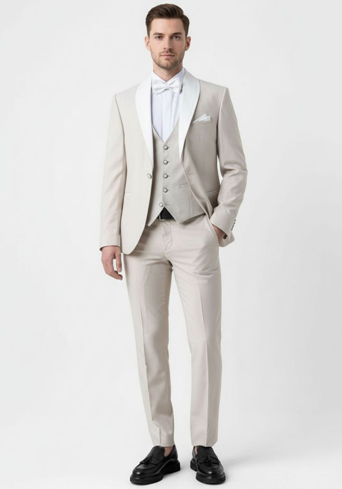 Fragosto 3 Pieces Κοστούμι της σειράς Jaxon - FRS24 674F 001 Off White