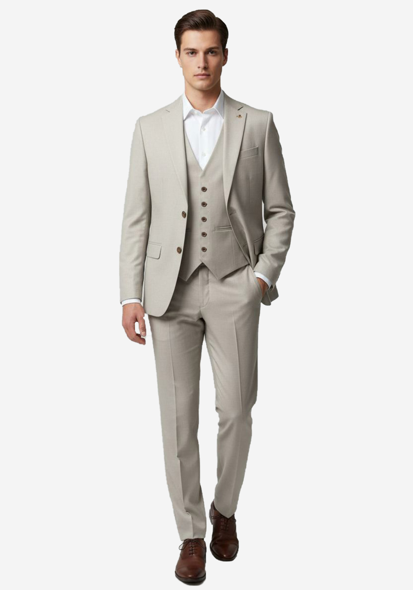 Fragosto 3 Pieces Κοστούμι της σειράς Mason - FRS2425 2506 3 Bez