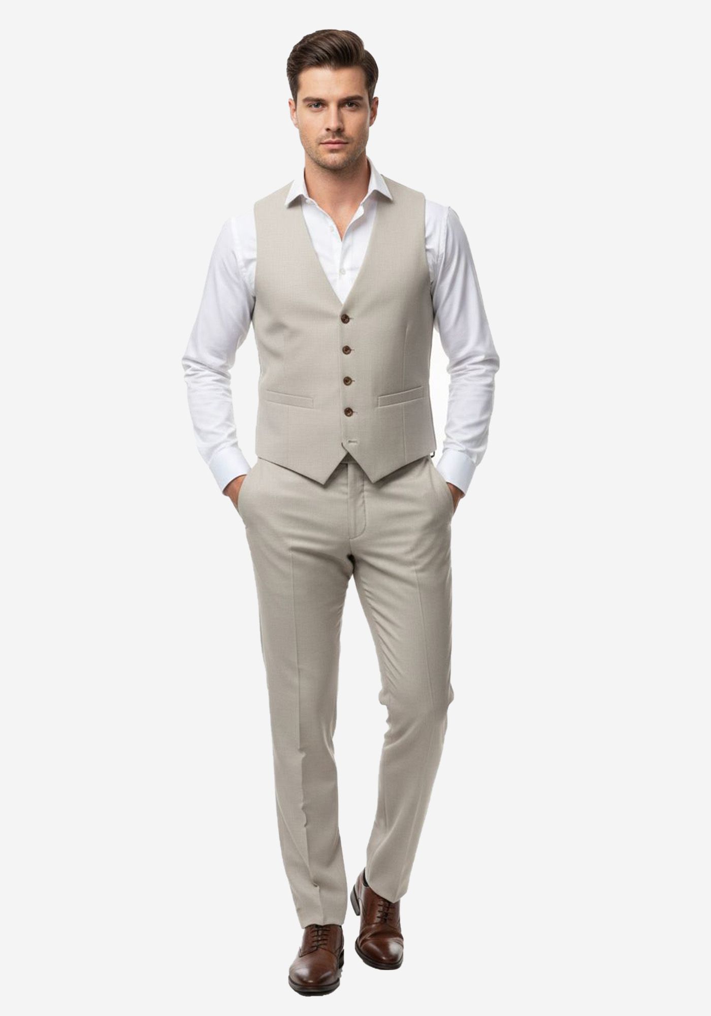 Fragosto 3 Pieces Κοστούμι της σειράς Mason - FRS2425 2506 3 Bez