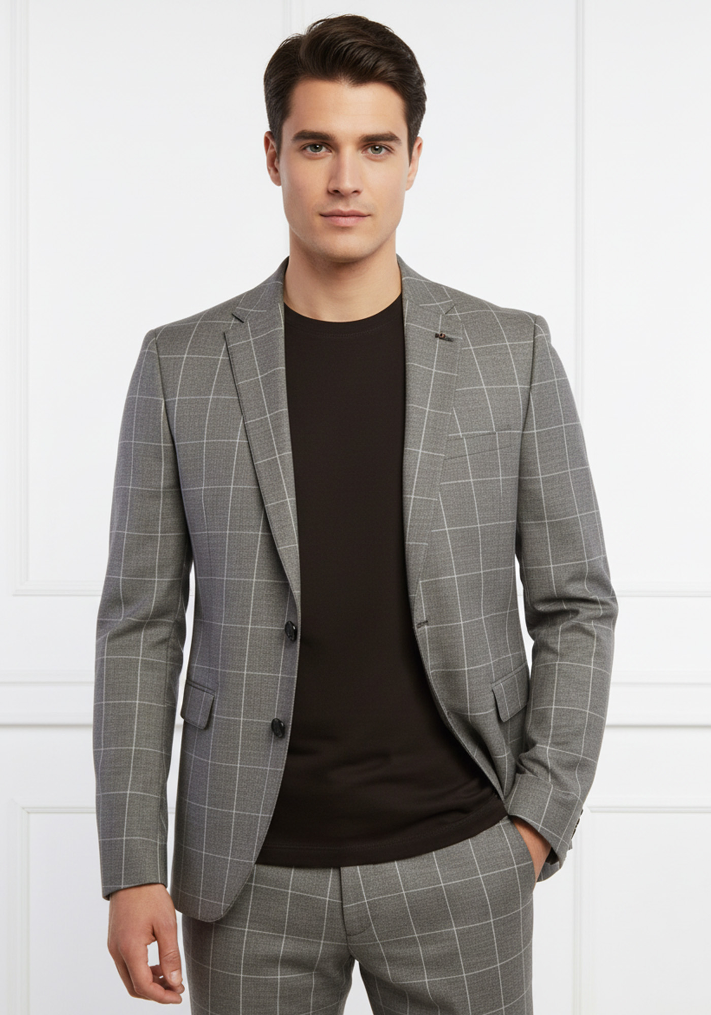 Fragosto Σακάκι “BARBERIS CANONICO” - Brown Check