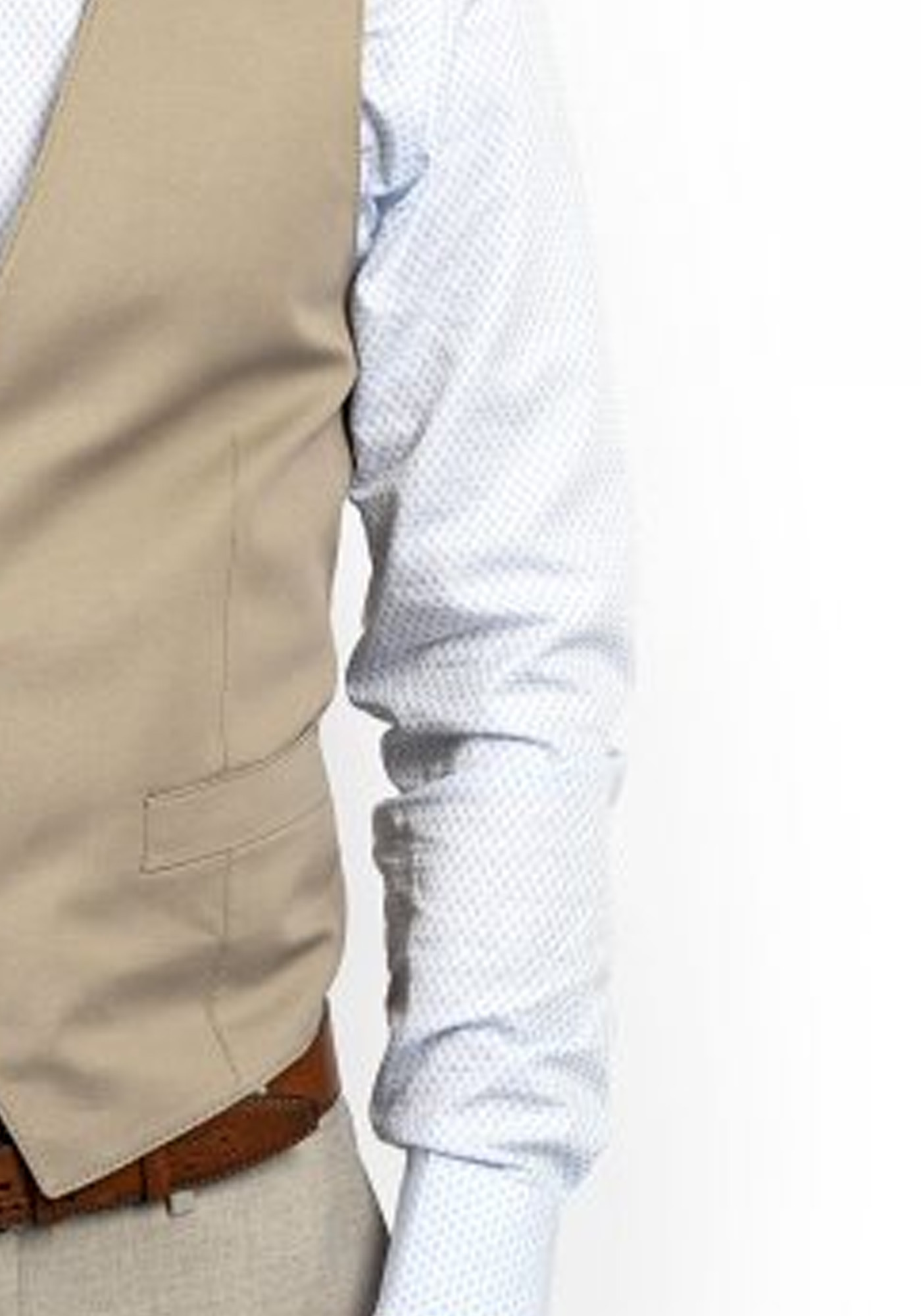Fragosto Γιλέκο της σειράς Vest - 2116-037 Sandbeige