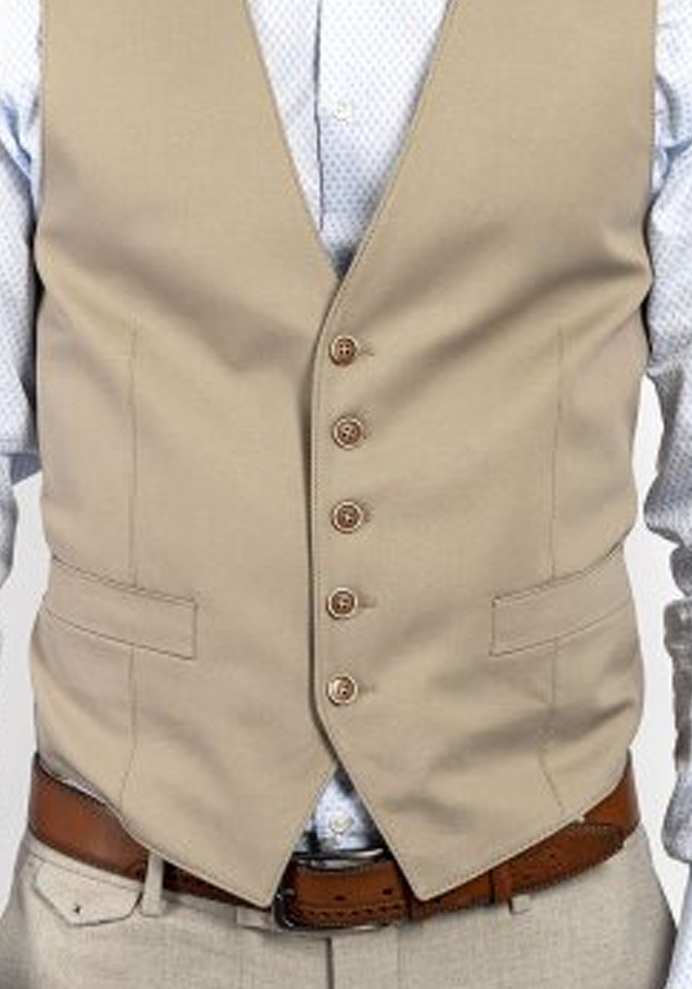 Fragosto Γιλέκο της σειράς Vest - 2116-037 Sandbeige