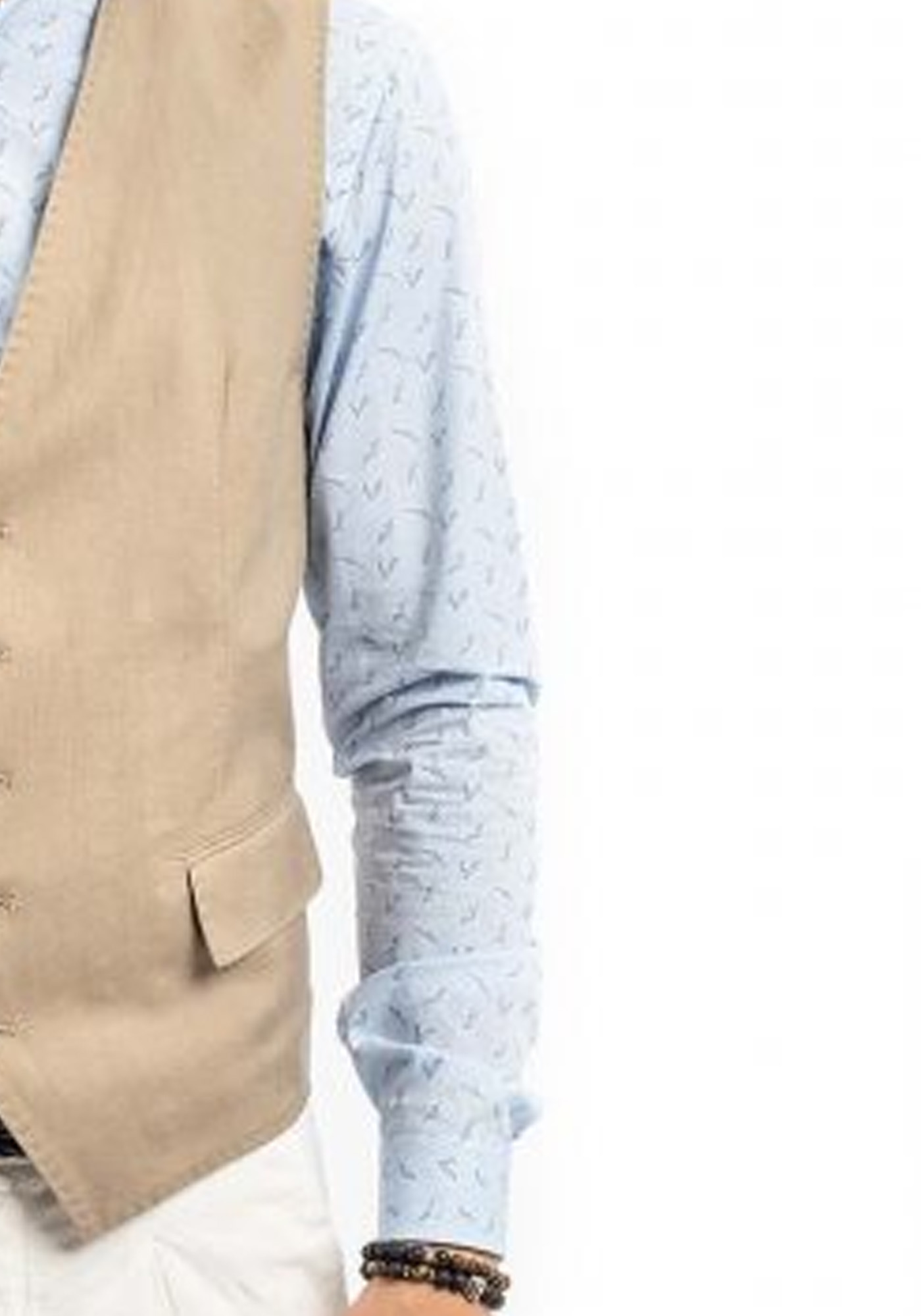 Fragosto Γιλέκο της σειράς Vest - 380701 39225 18 Light Sand