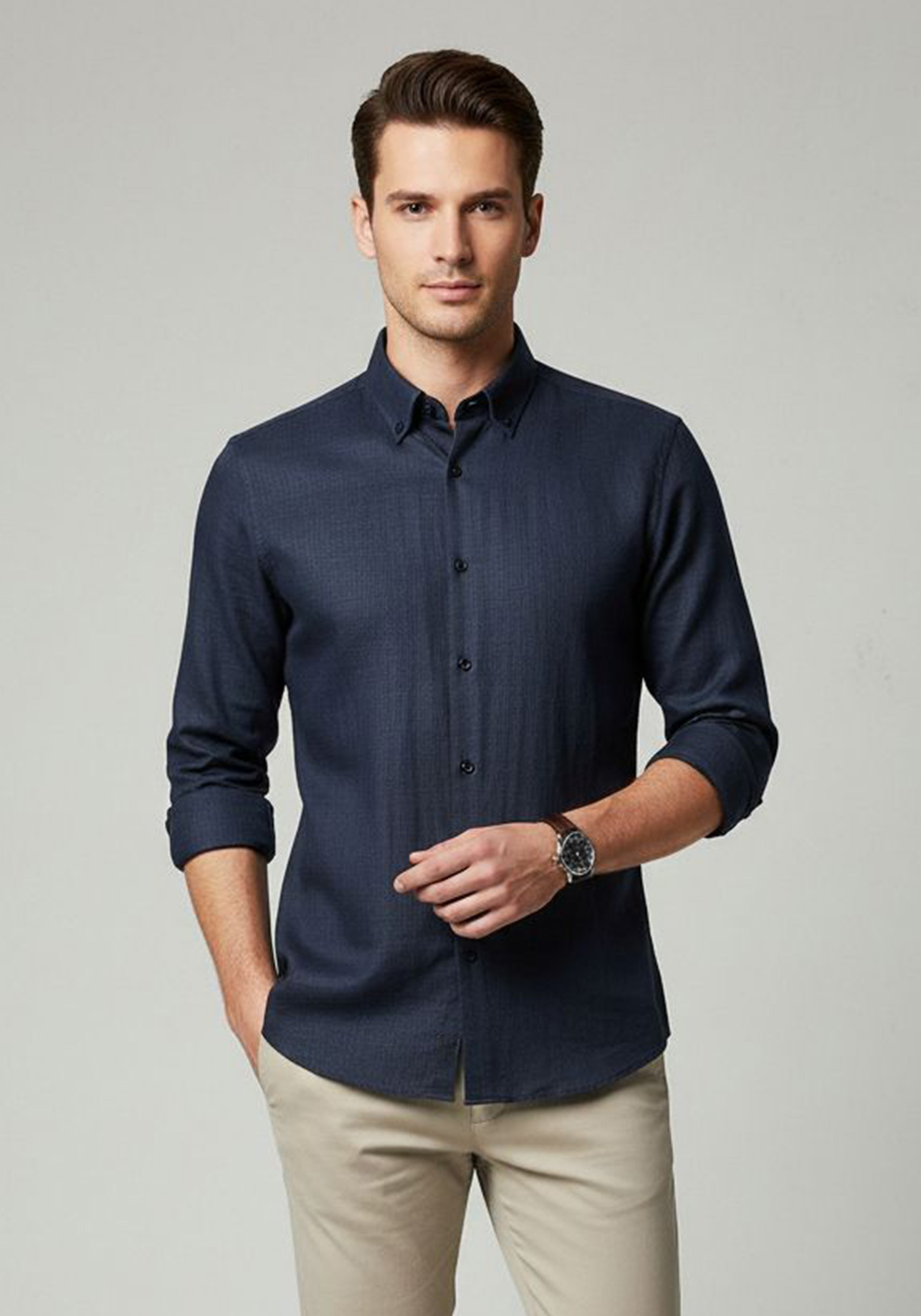 Men's Shirts Fragosto Blue