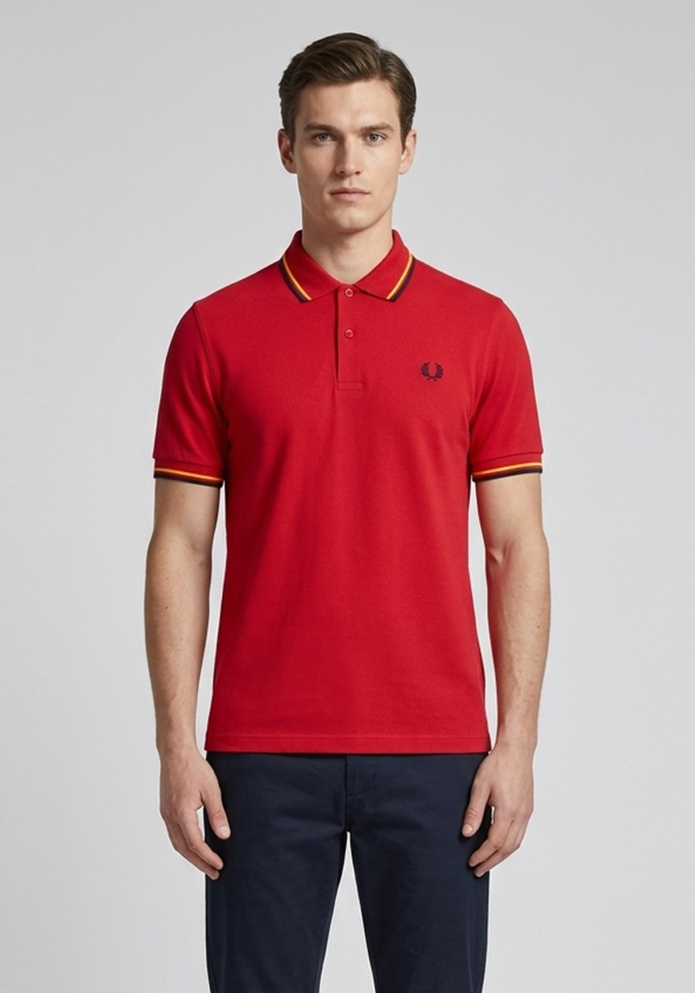 Fred Perry Μπλούζα Polo - M1200 853 Red/Navy