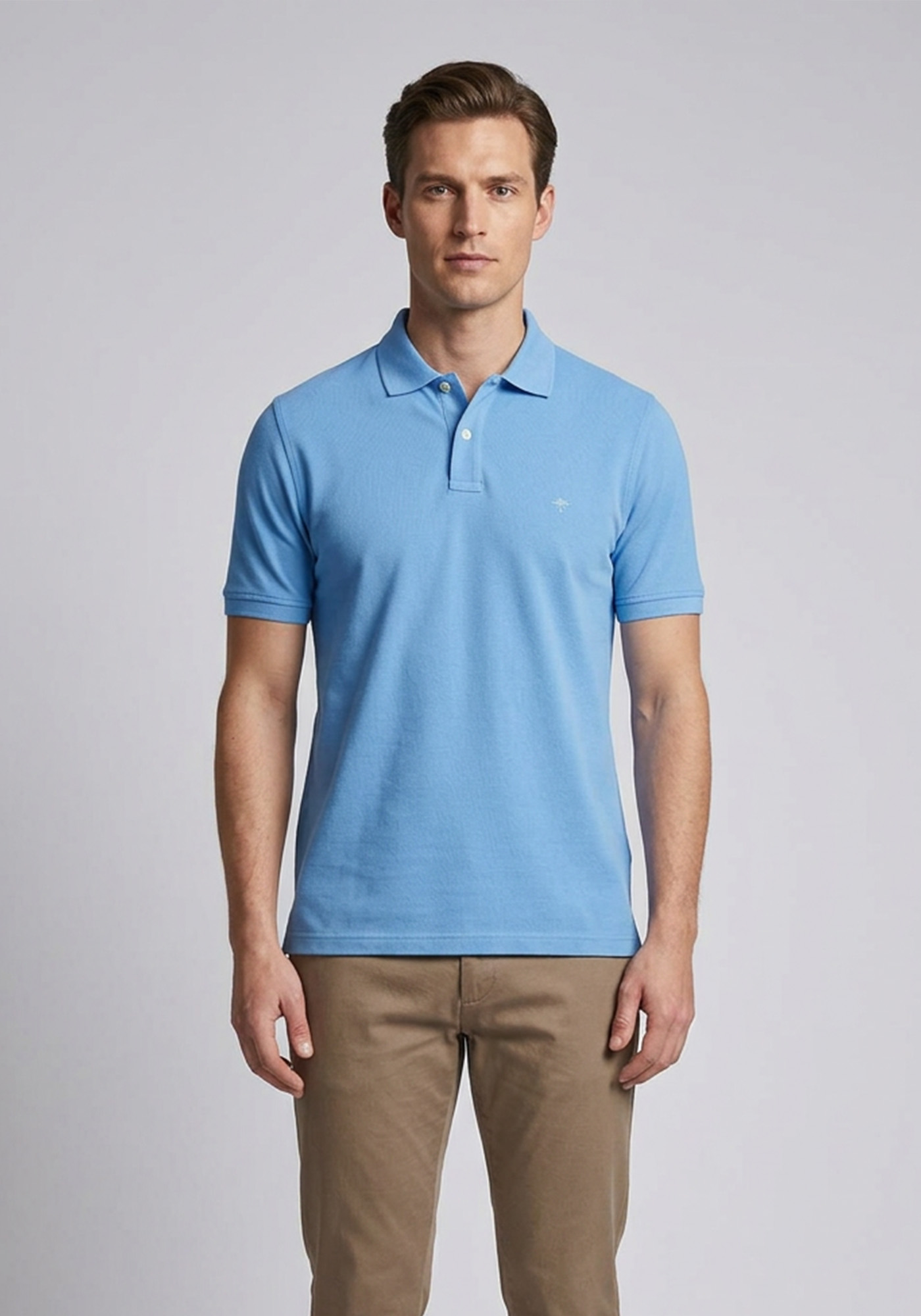 Fynch Hatton Basic Polo Μπλούζα Supima - 1120 1700 614 Soda