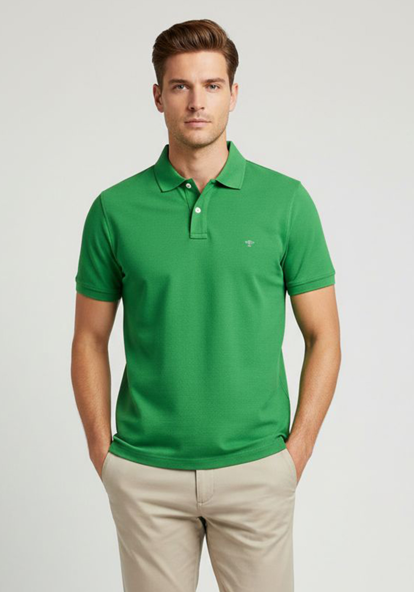 Fynch Hatton Basic Polo Μπλούζα Supima - 1120 1700 754 Apple