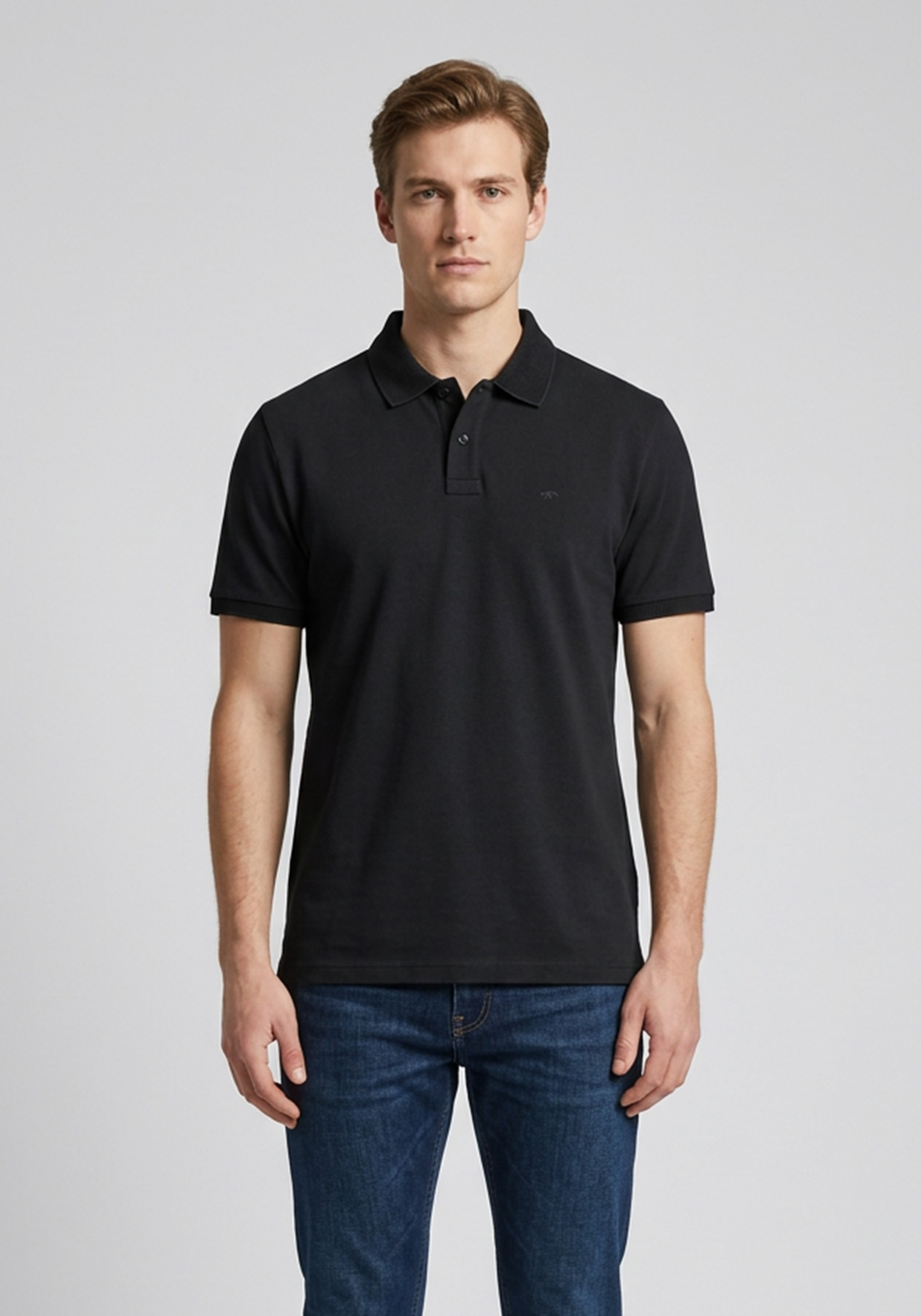Fynch Hatton Polo Μπλούζα Sanforized - 1613 1733 999 Black