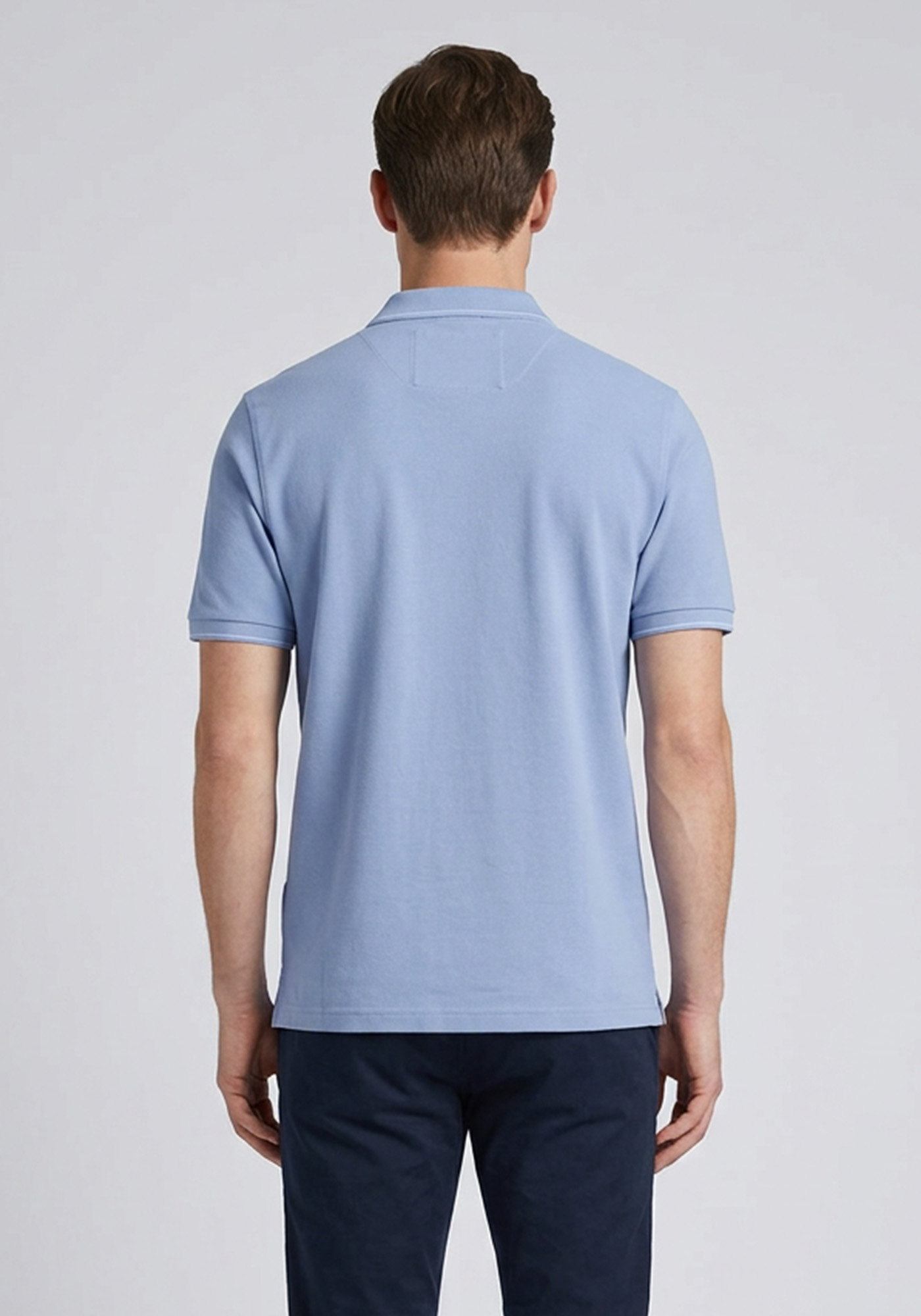 Fynch Hatton Polo Μπλούζα Supima - 1603 1702 653 New breeze φωτογραφία