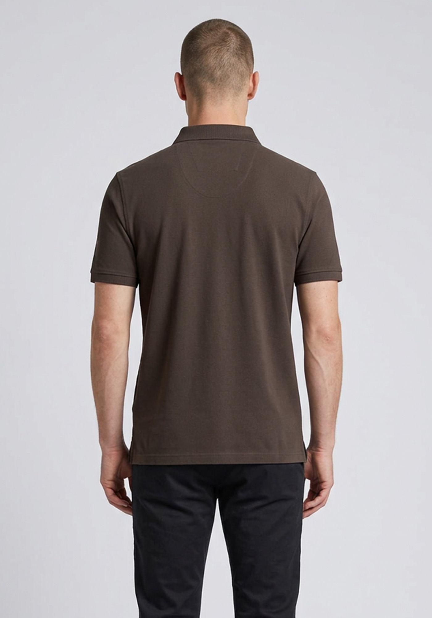 Fynch Hatton Polo Μπλούζα Supima Cotton - 1613 1700 861 Dark chocolate