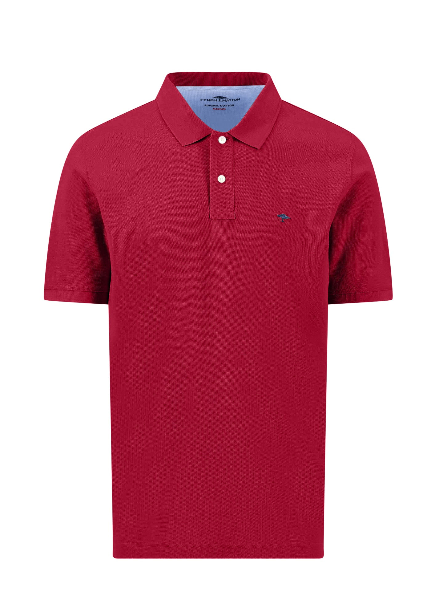 Fynch Hatton Polo Μπλούζα Supima Cotton - 9613 1700 341 Cranberry red