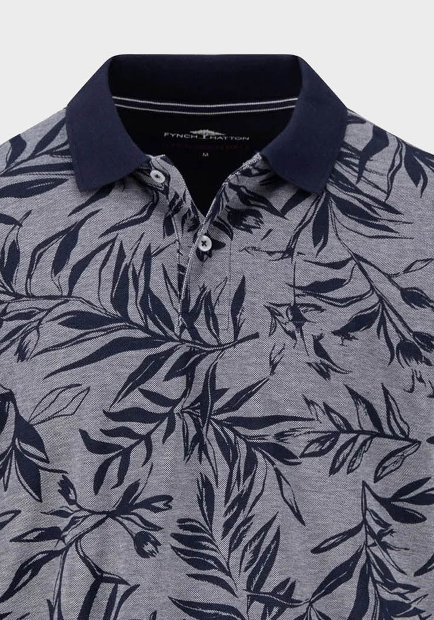 Fynch Hatton Polo Μπλούζα της σειράς Botanical - 1503 1911 685 Navy